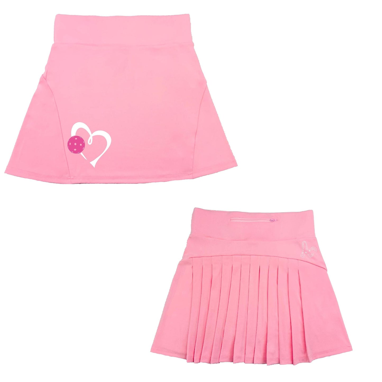 Love Pickleball (Pink) | Women's Flirty Pickleball Skort
