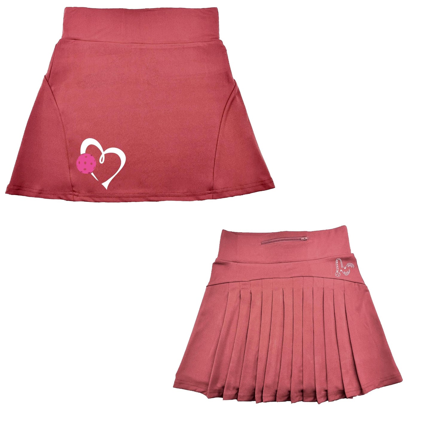 Love Pickleball (Pink) | Women's Flirty Pickleball Skort
