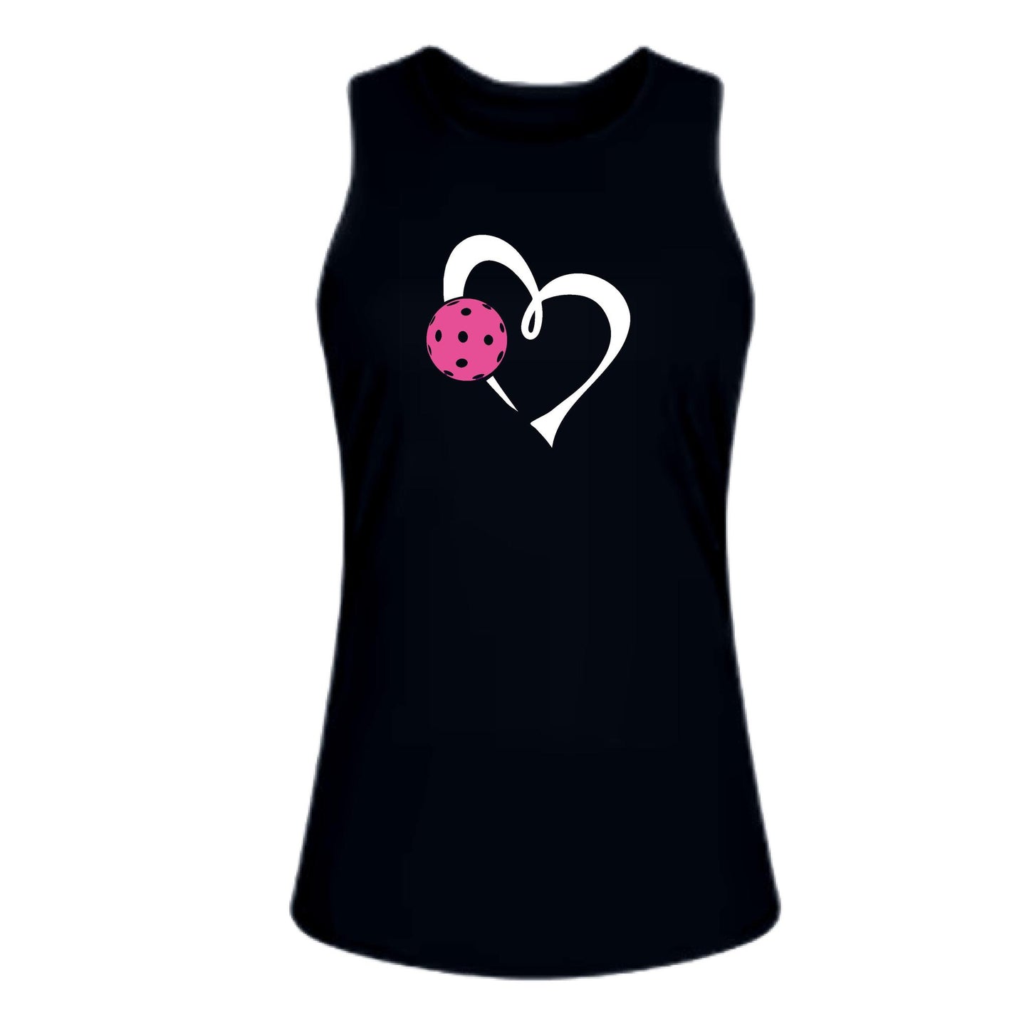 Love Pickleball (Pink)| Women's Split Back or Tied Back Pickleball Performance Tank | 80/20 Nylon Spandex Mix