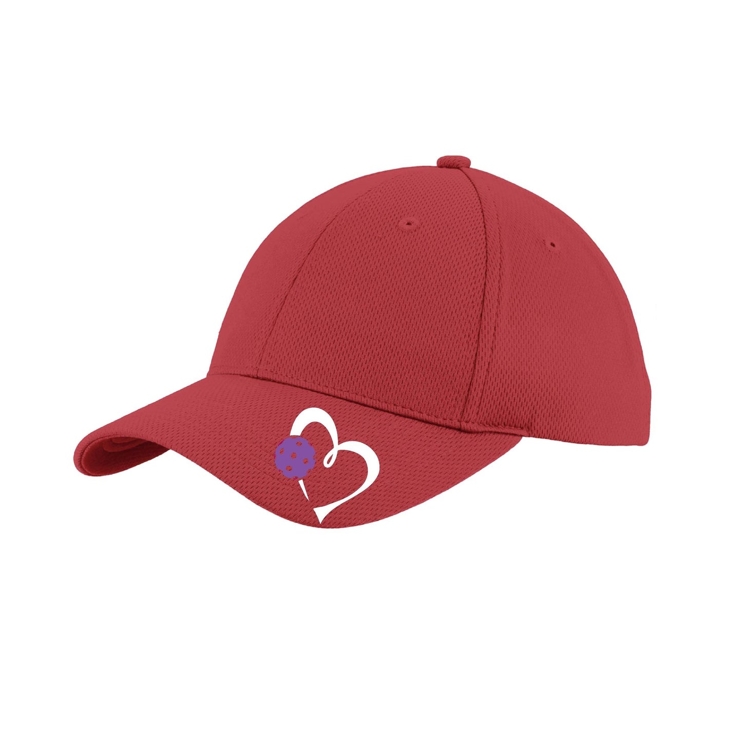 Love Pickleball (Purple) Customizable | Pickleball Hat | Moisture-Wicking 100% Polyester