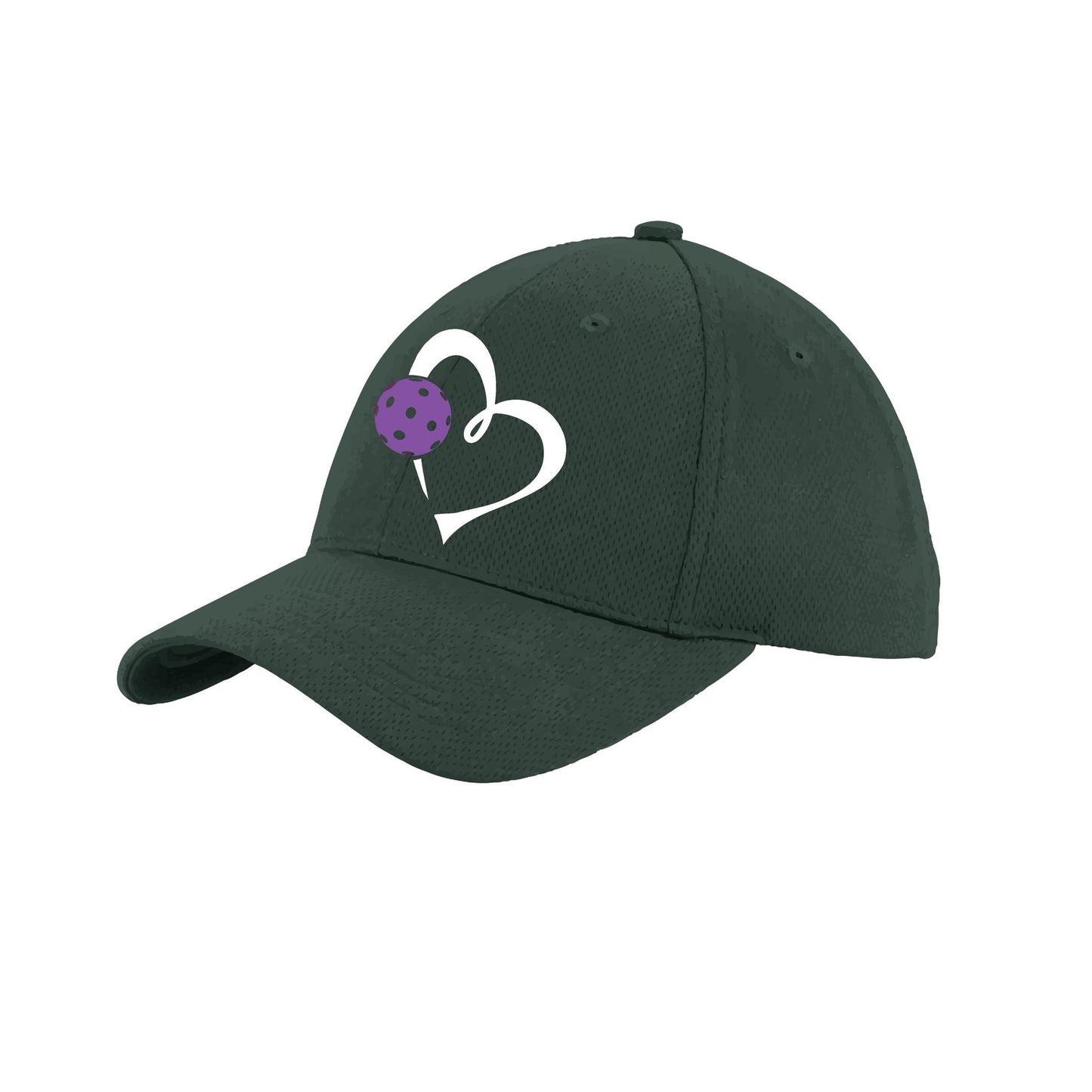 Love Pickleball (Purple) Customizable | Pickleball Hat | Moisture-Wicking 100% Polyester