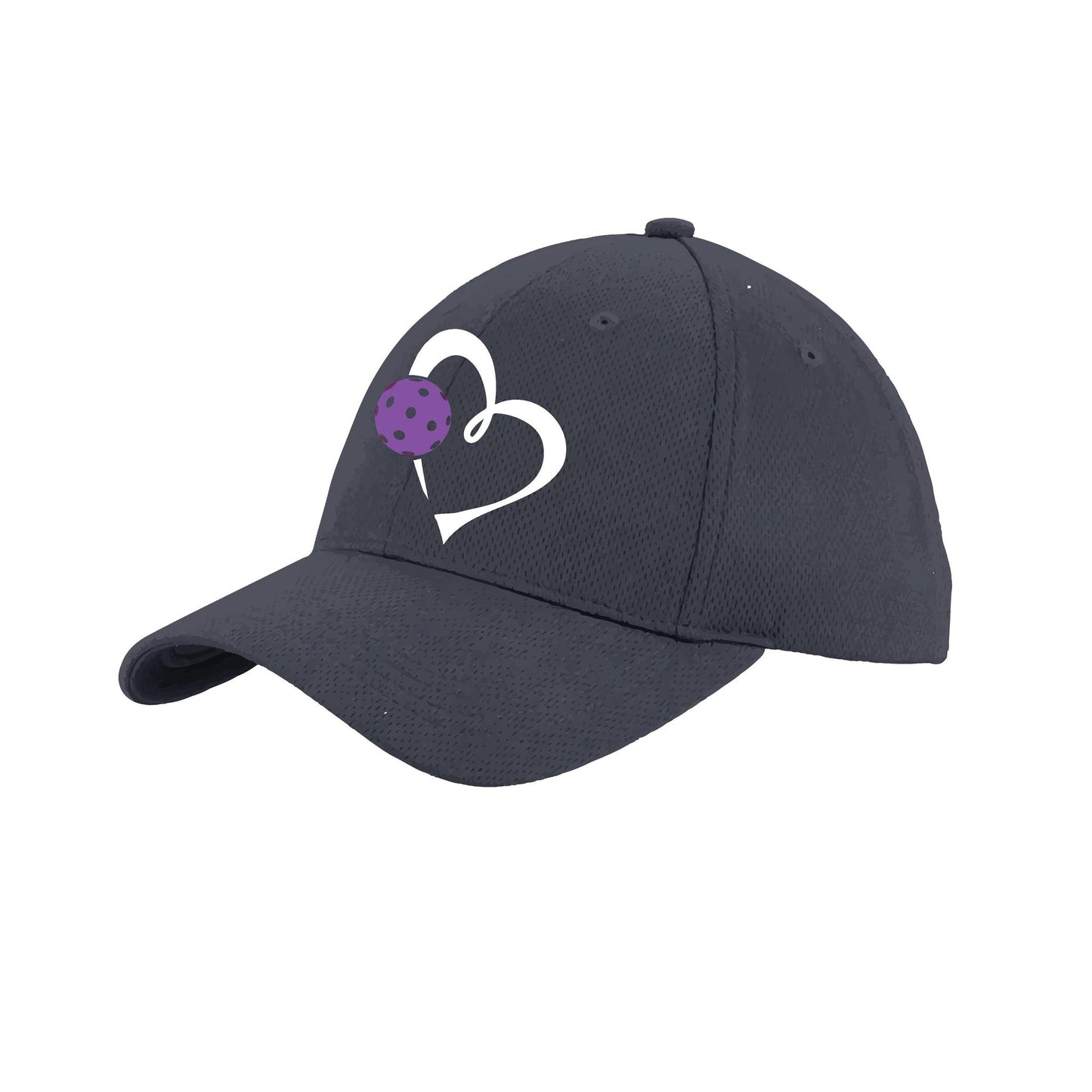 Love Pickleball (Purple) Customizable | Pickleball Hat | Moisture-Wicking 100% Polyester