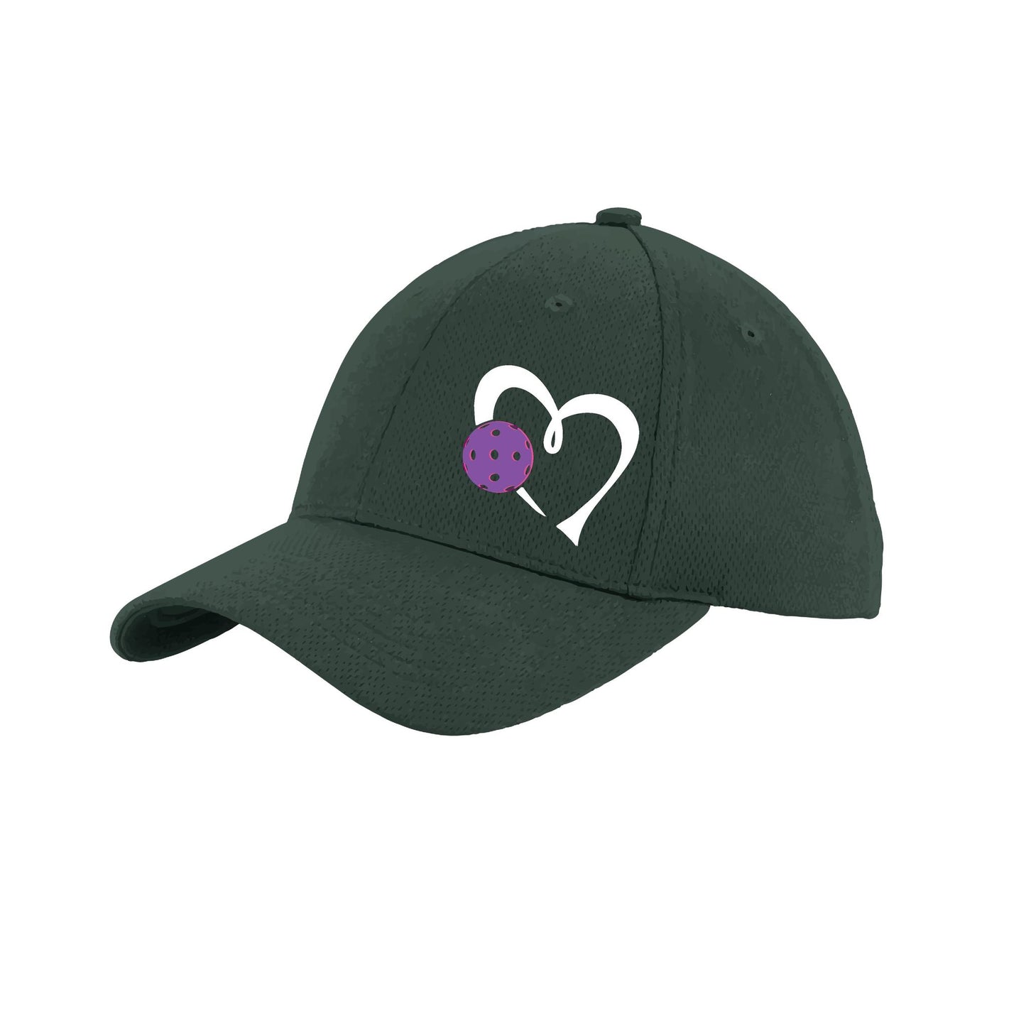 Love Pickleball (Purple) Customizable | Pickleball Hat | Moisture-Wicking 100% Polyester