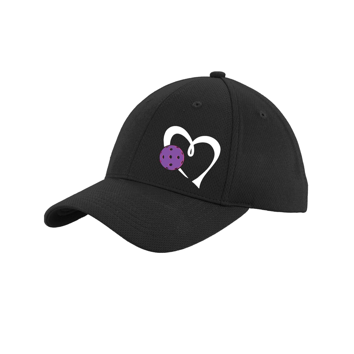 Love Pickleball (Purple) Customizable | Pickleball Hat | Moisture-Wicking 100% Polyester