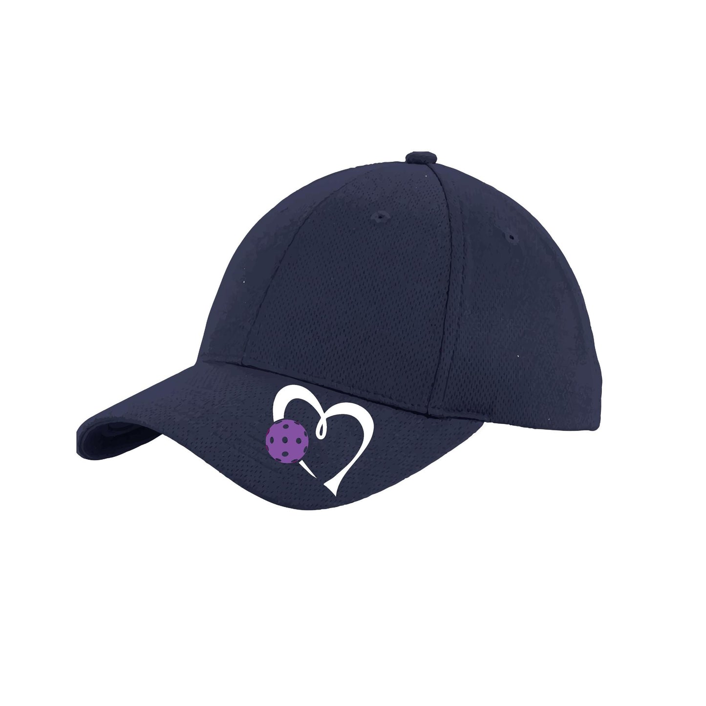 Love Pickleball (Purple) Customizable | Pickleball Hat | Moisture-Wicking 100% Polyester