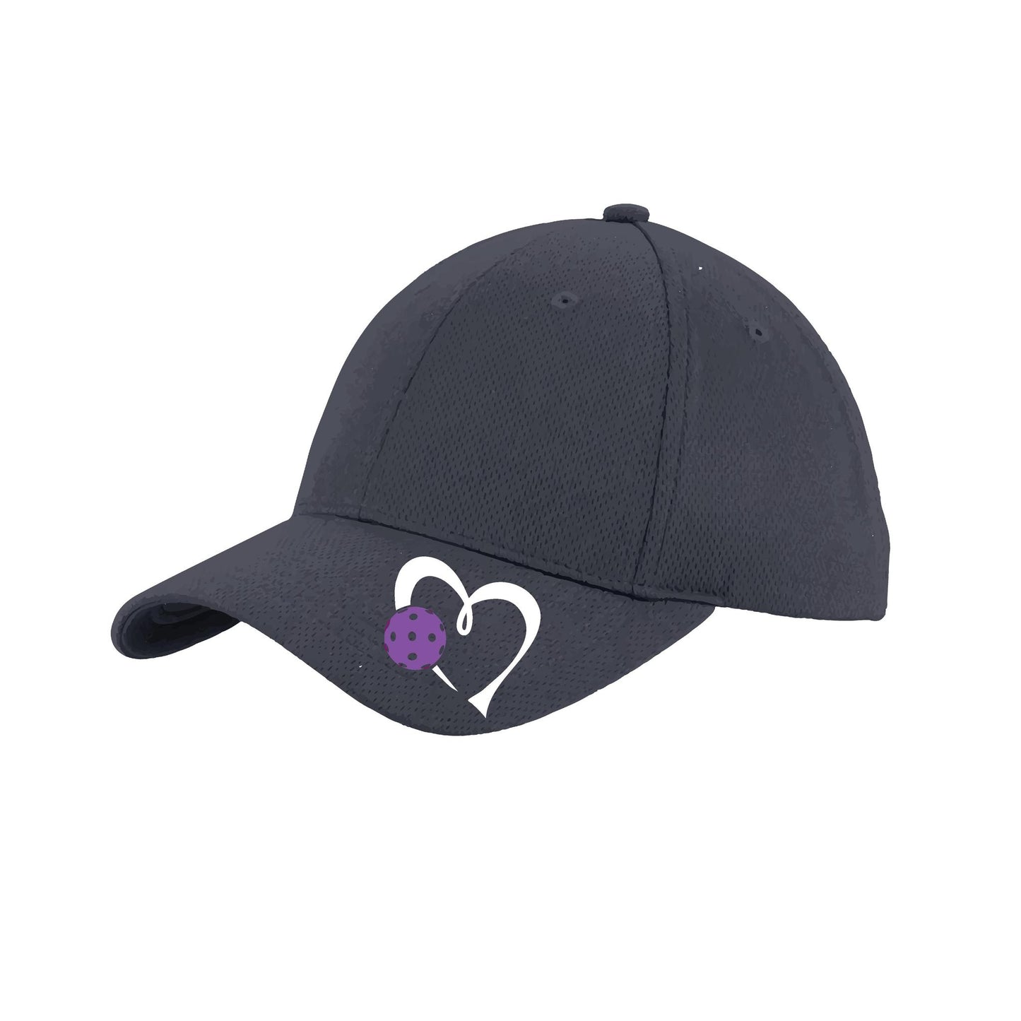 Love Pickleball (Purple) Customizable | Pickleball Hat | Moisture-Wicking 100% Polyester