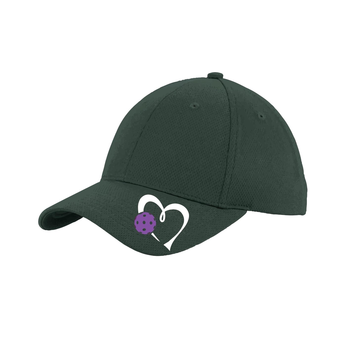 Love Pickleball (Purple) Customizable | Pickleball Hat | Moisture-Wicking 100% Polyester