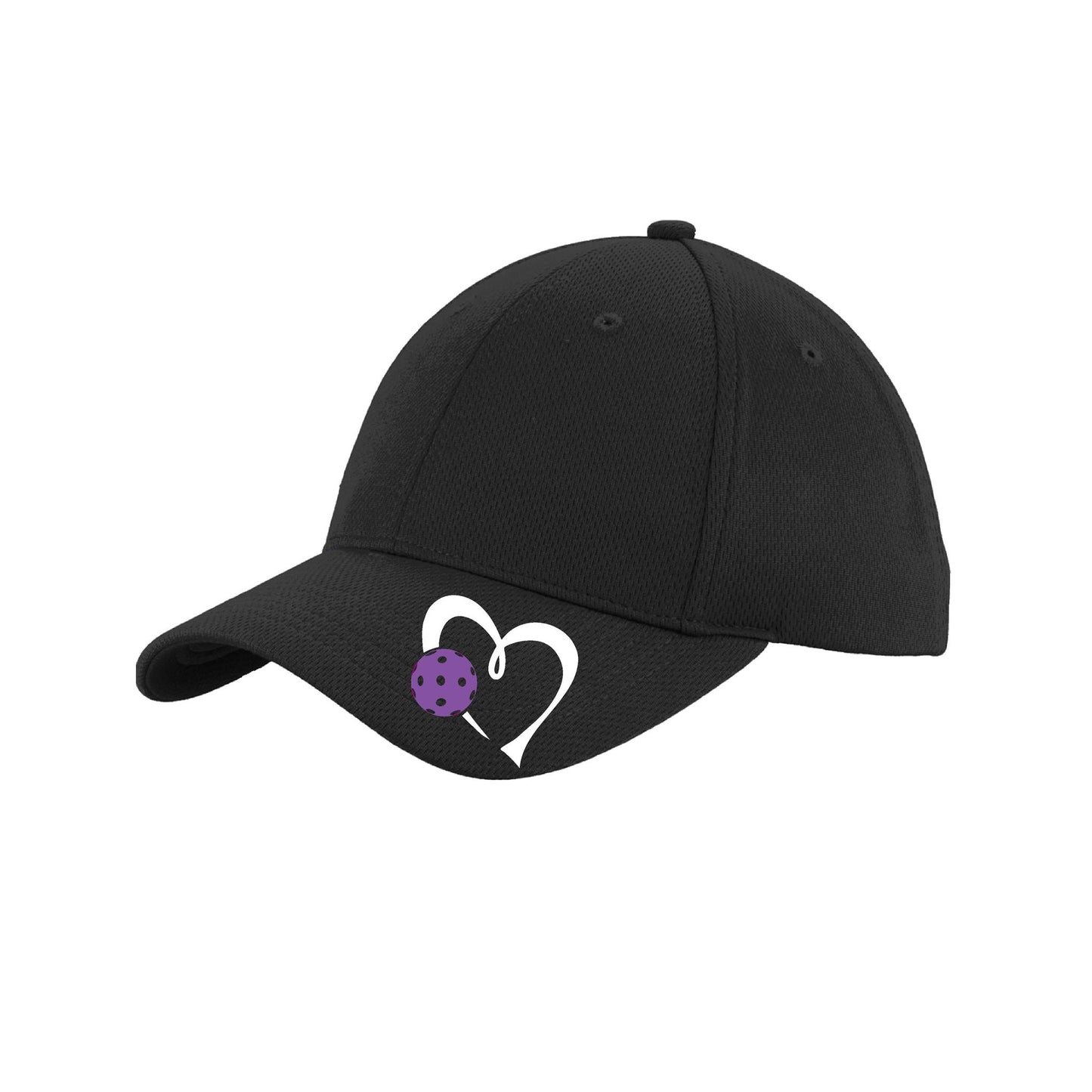 Love Pickleball (Purple) Customizable | Pickleball Hat | Moisture-Wicking 100% Polyester