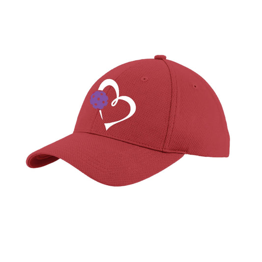 Love Pickleball (Purple) Customizable | Pickleball Hat | Moisture-Wicking 100% Polyester