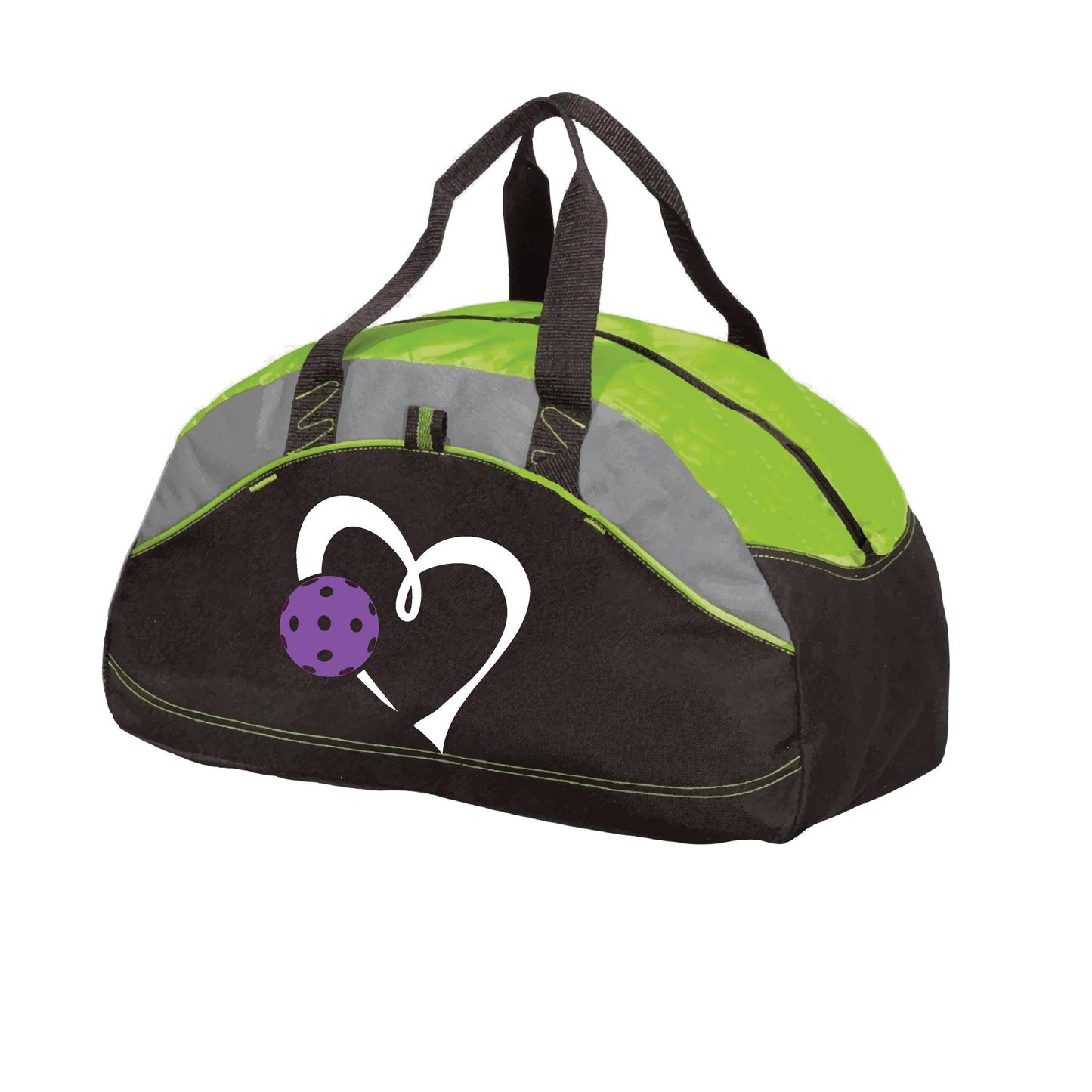 Love Pickleball (Purple) | Pickleball Sports Duffel | Medium Size Court Bag