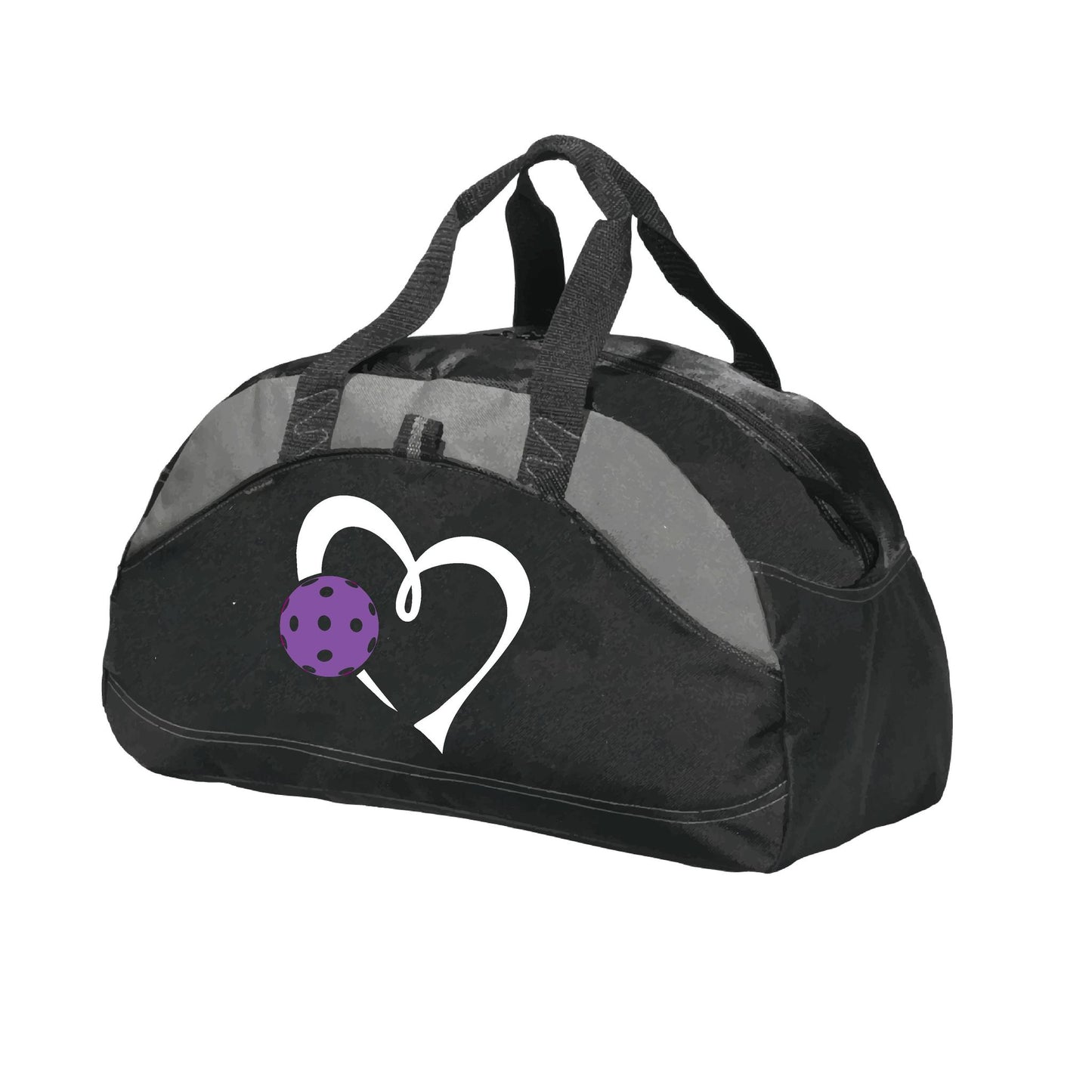 Love Pickleball (Purple) | Pickleball Sports Duffel | Medium Size Court Bag