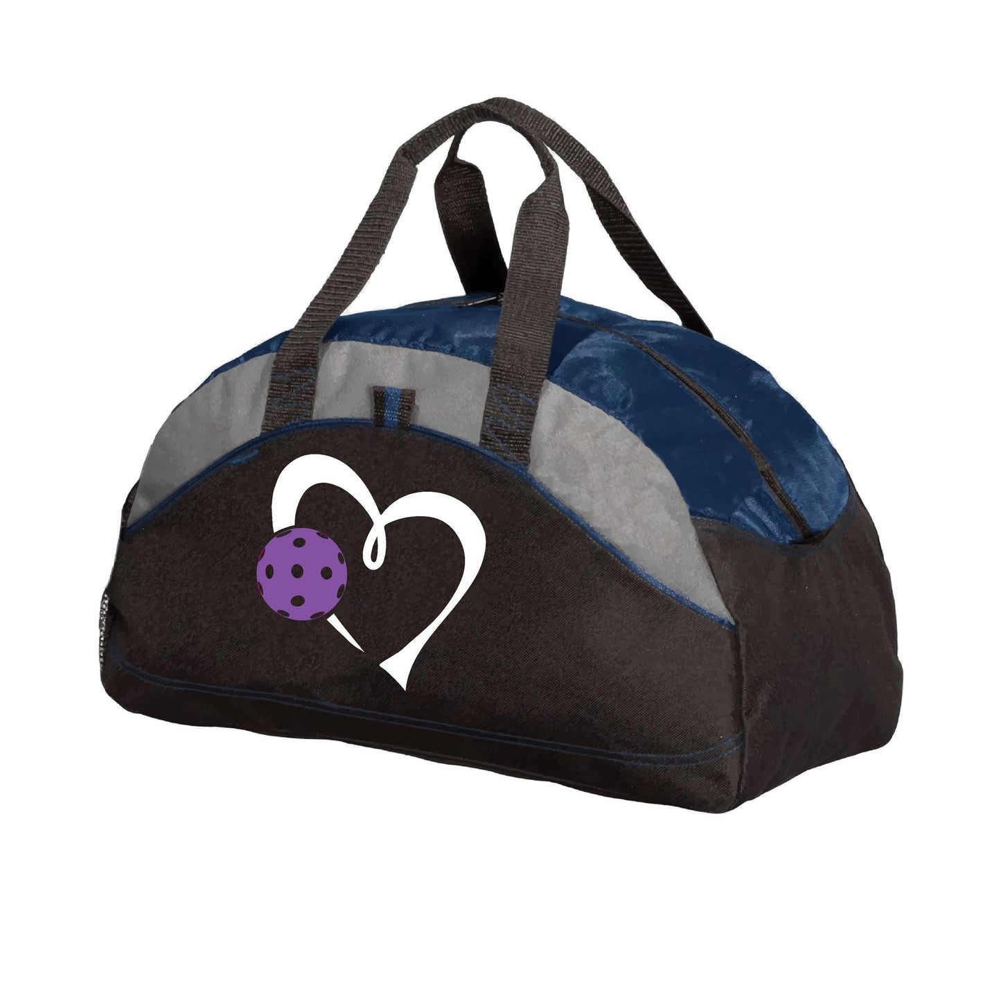 Love Pickleball (Purple) | Pickleball Sports Duffel | Medium Size Court Bag
