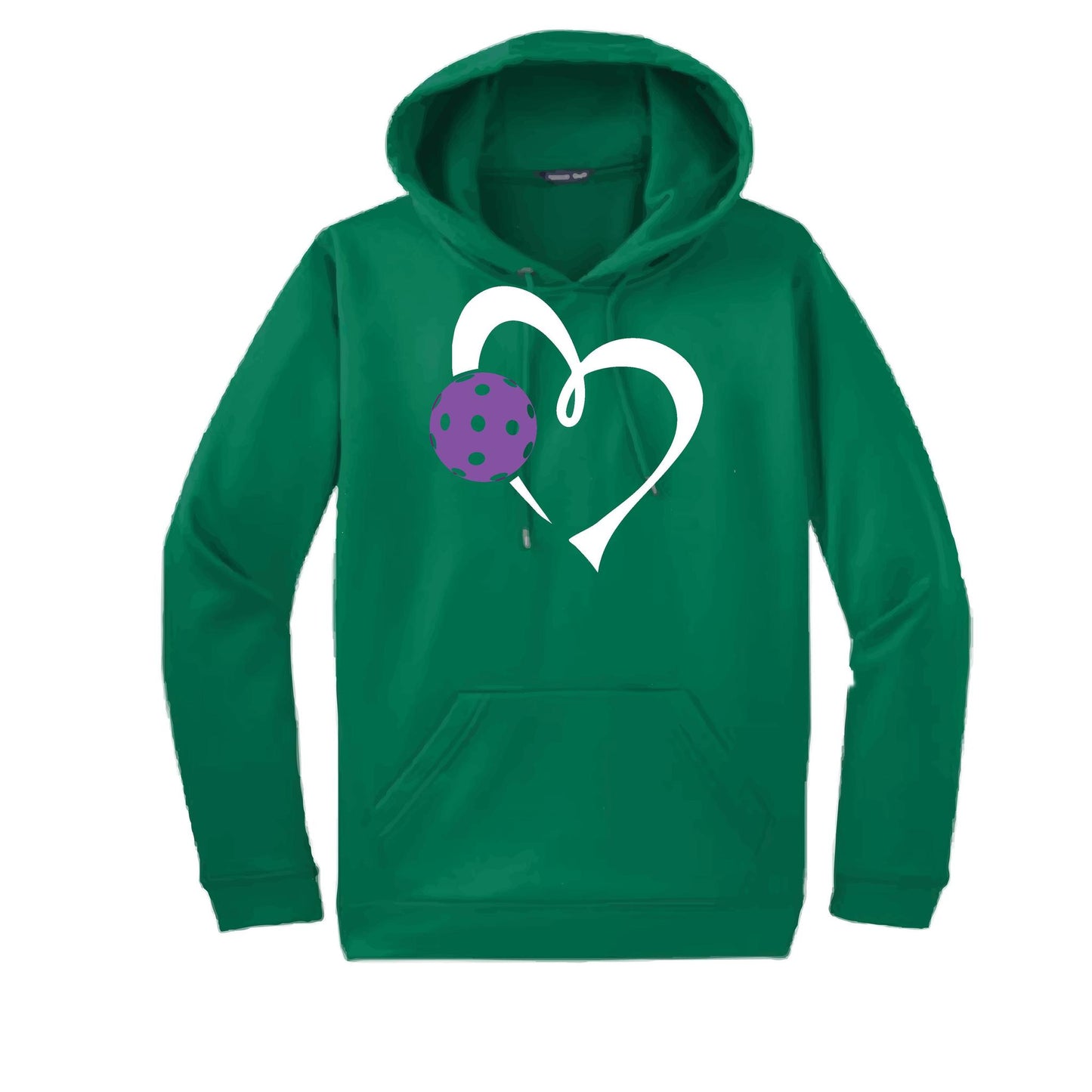 Love Pickleball (Purple) | Unisex Hoodie Pickleball Sweatshirt | 50% Cotton 50% Polyester