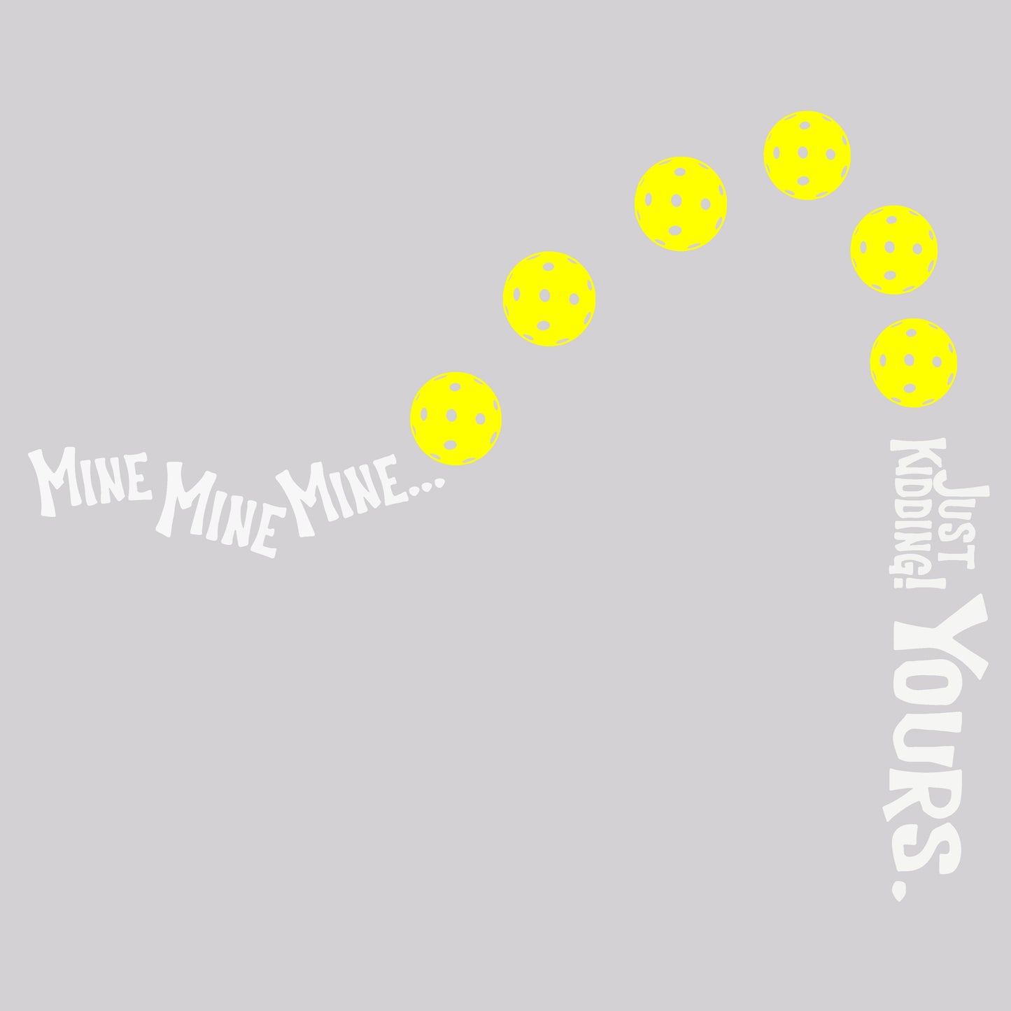 Mine JK Yours (Pickleballs With Stars) | Unisex Hoodie Athletic Sweatshirt | 50% Cotton/50% Polyester