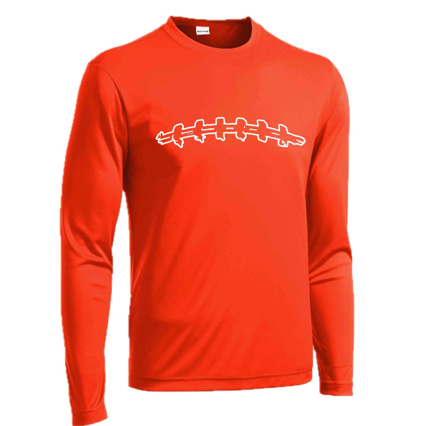 Football Laces | Men's Long Sleeve Football Shirt | 100% Polyester