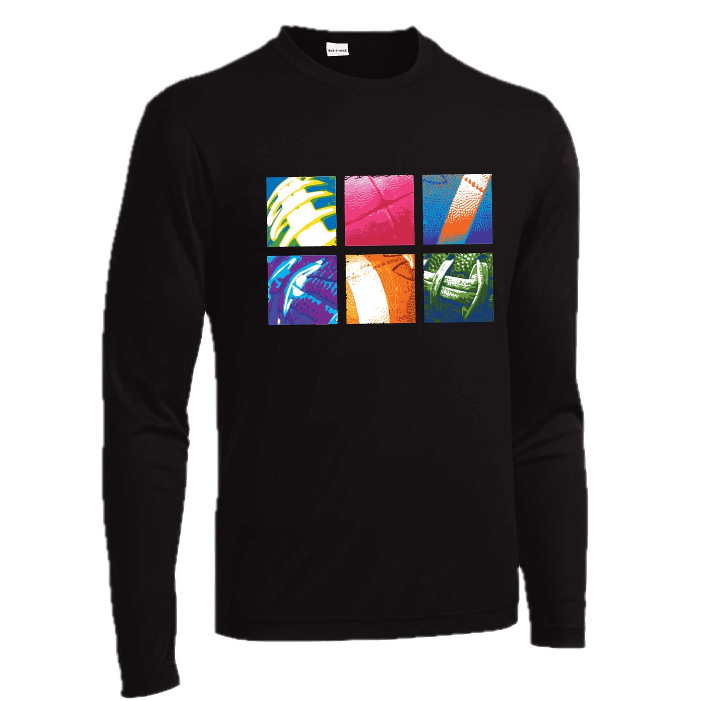 Football Squares | Men's Long Sleeve Football Shirt | 100% Polyester