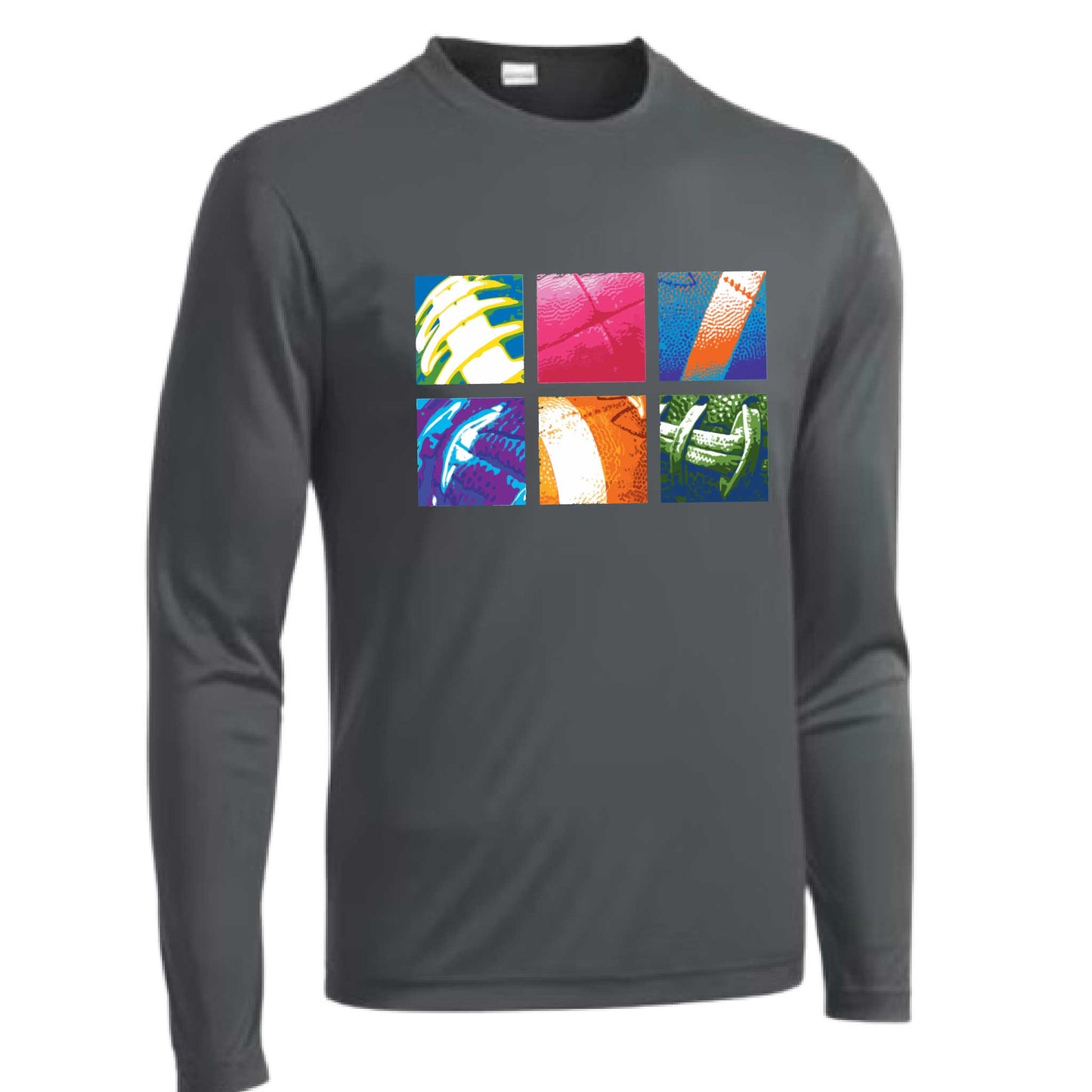 Football Squares | Men's Long Sleeve Football Shirt | 100% Polyester