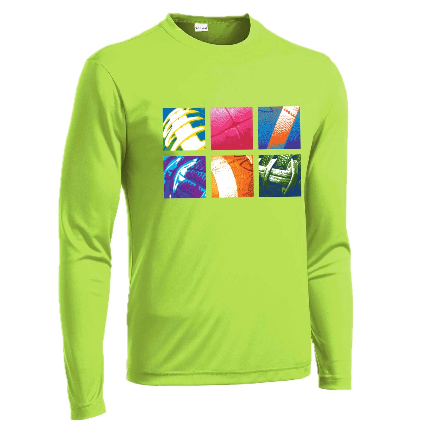 Football Squares | Men's Long Sleeve Football Shirt | 100% Polyester