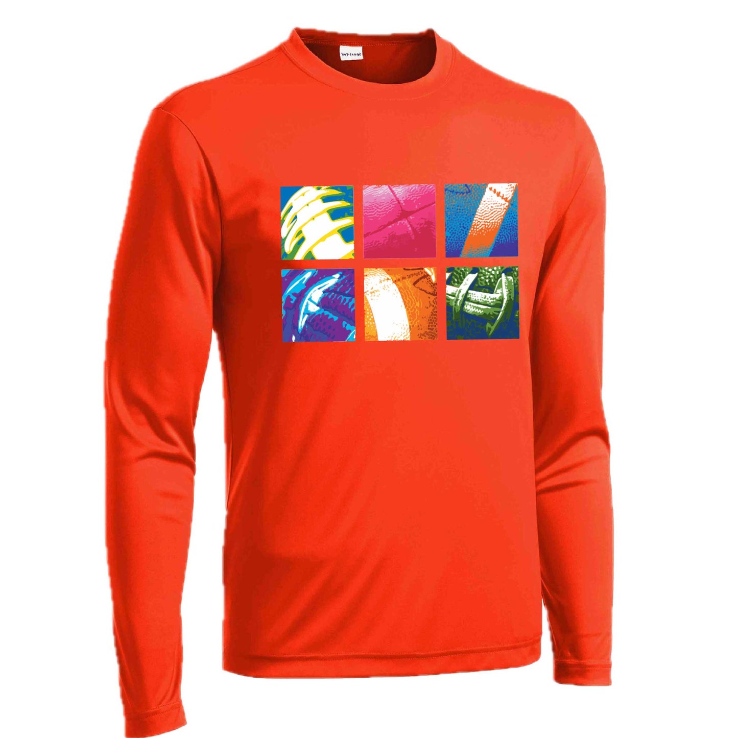 Football Squares | Men's Long Sleeve Football Shirt | 100% Polyester