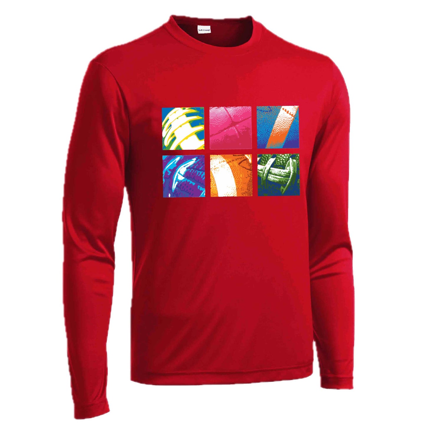Football Squares | Men's Long Sleeve Football Shirt | 100% Polyester