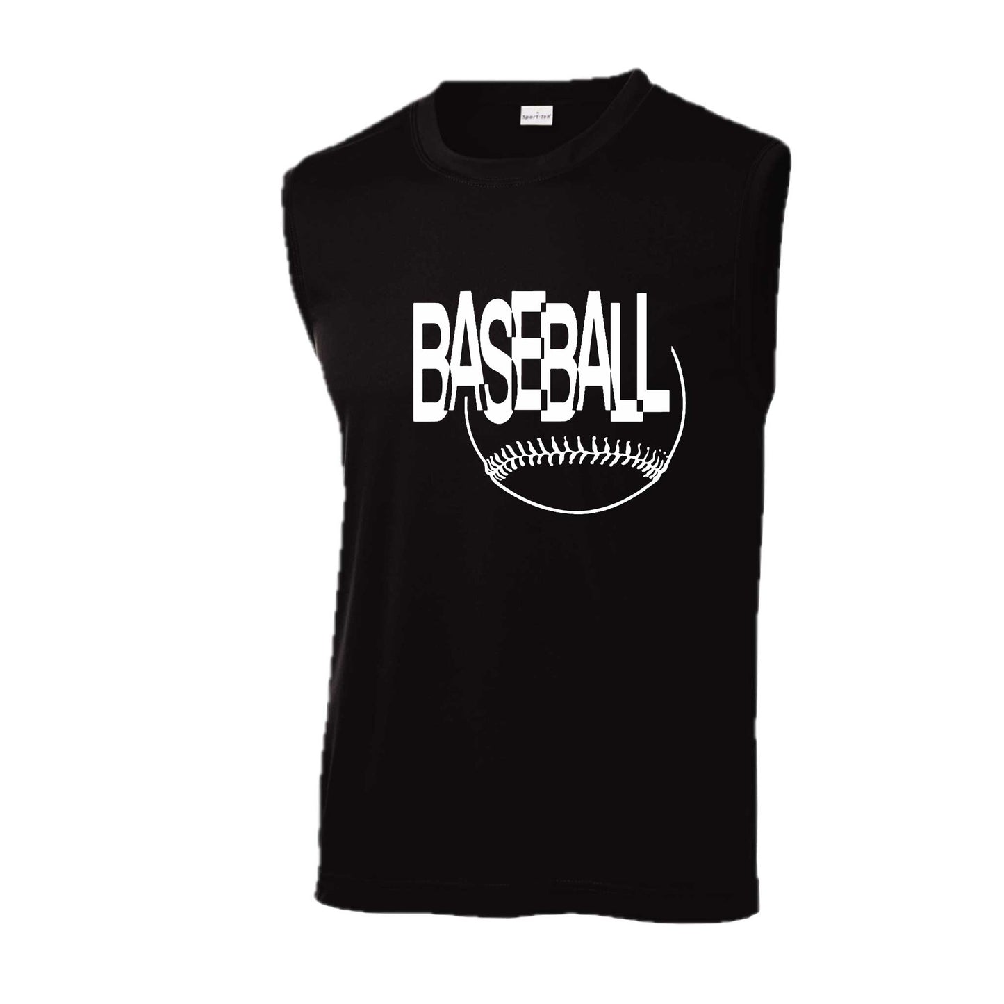 Clean Up | Men's Sleeveless Athletic Baseball Performance T-Shirt | 100% Polyester