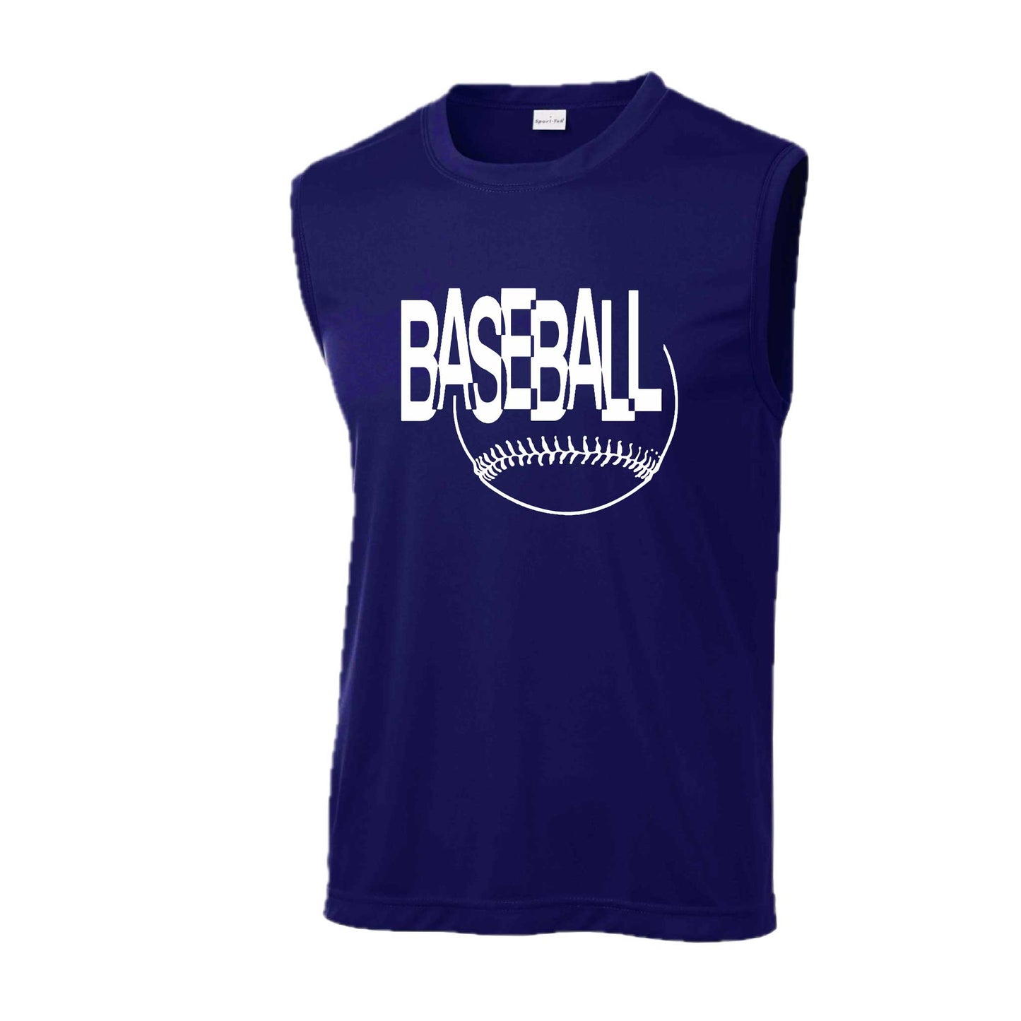 Clean Up | Men's Sleeveless Athletic Baseball Performance T-Shirt | 100% Polyester