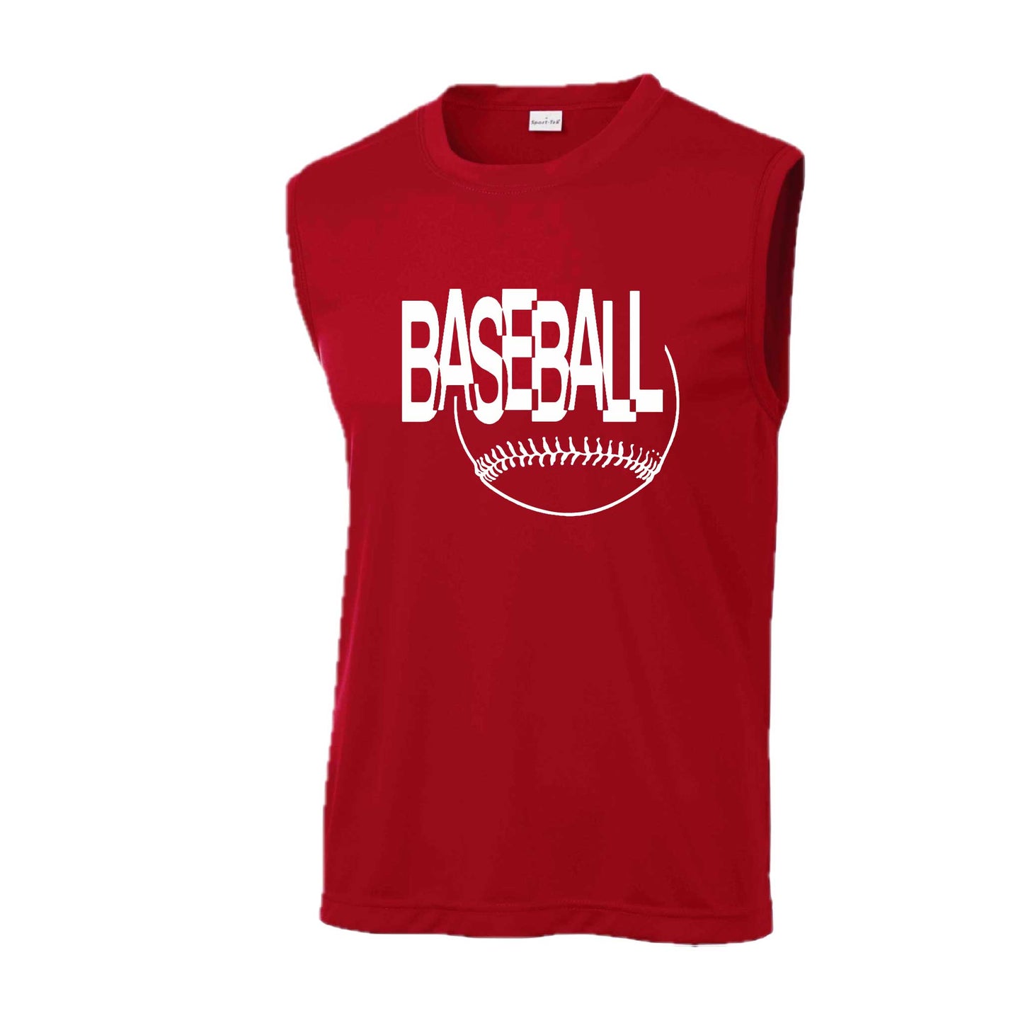 Clean Up | Men's Sleeveless Athletic Baseball Performance T-Shirt | 100% Polyester