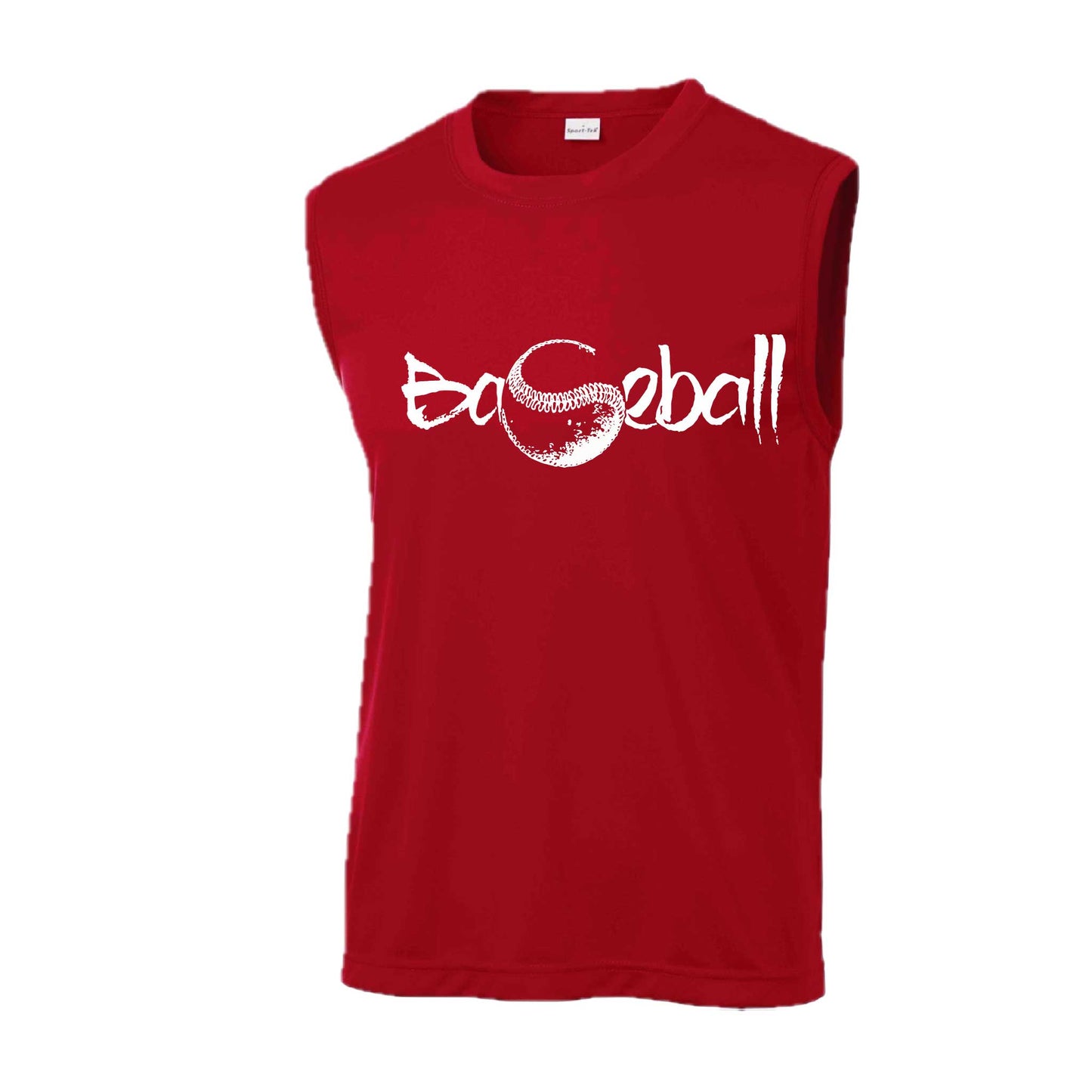 Pitch Perfect | Men's Sleeveless Athletic Baseball Performance T-Shirt | 100% Polyester