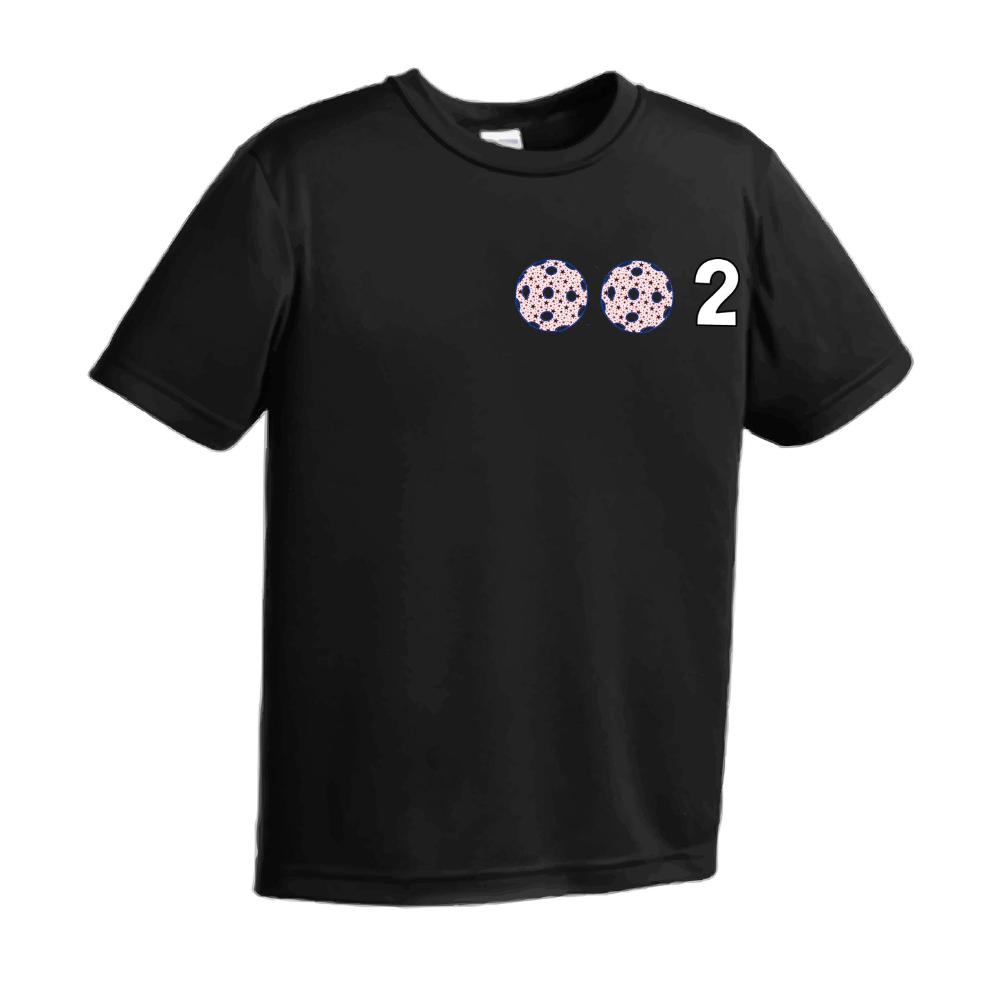 002 (Customizable 10 Pickleball Colors) | Men's Short Sleeve Pickleball Performance T-Shirt | 100% Polyester