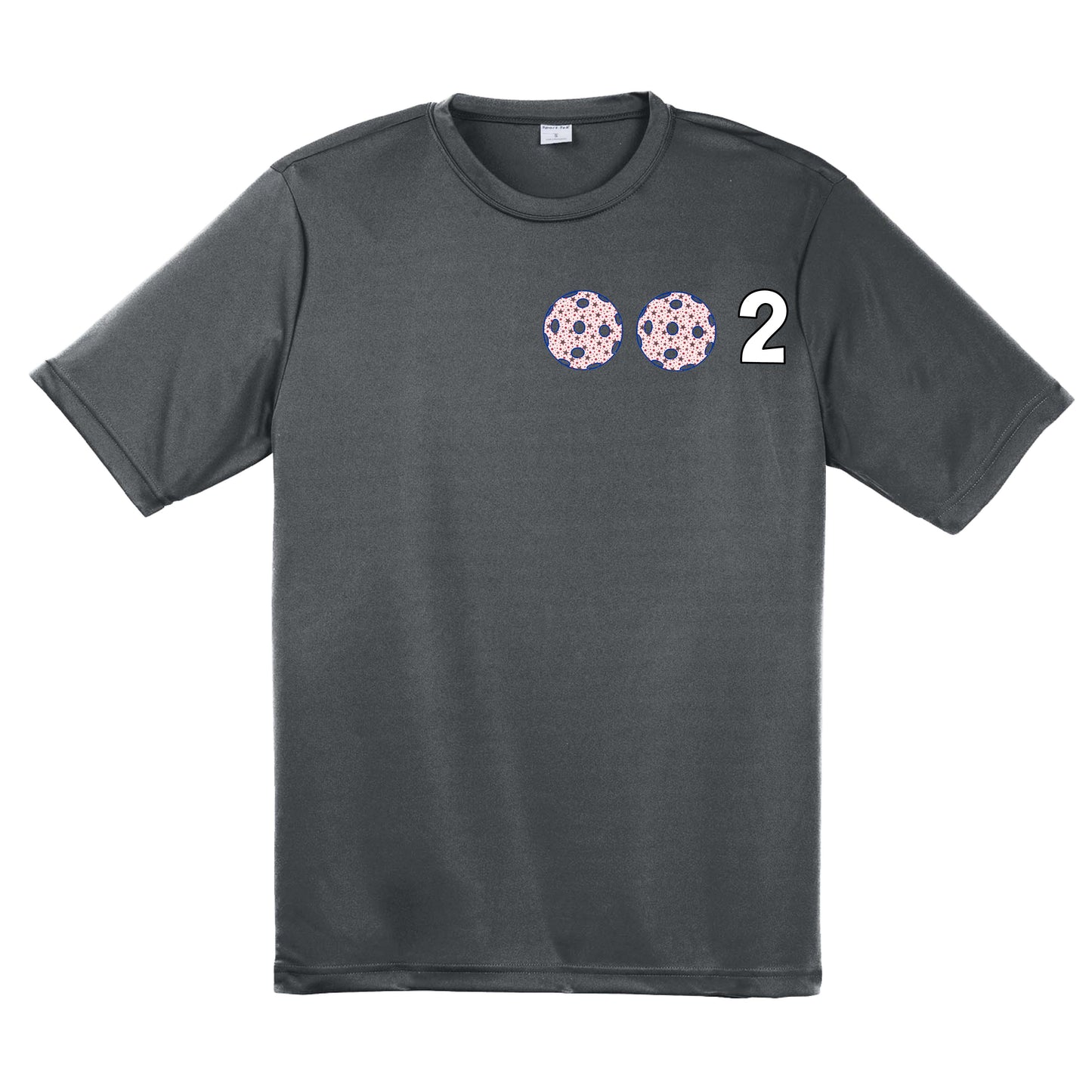 002 (Customizable 10 Pickleball Colors) | Men's Short Sleeve Pickleball Performance T-Shirt | 100% Polyester