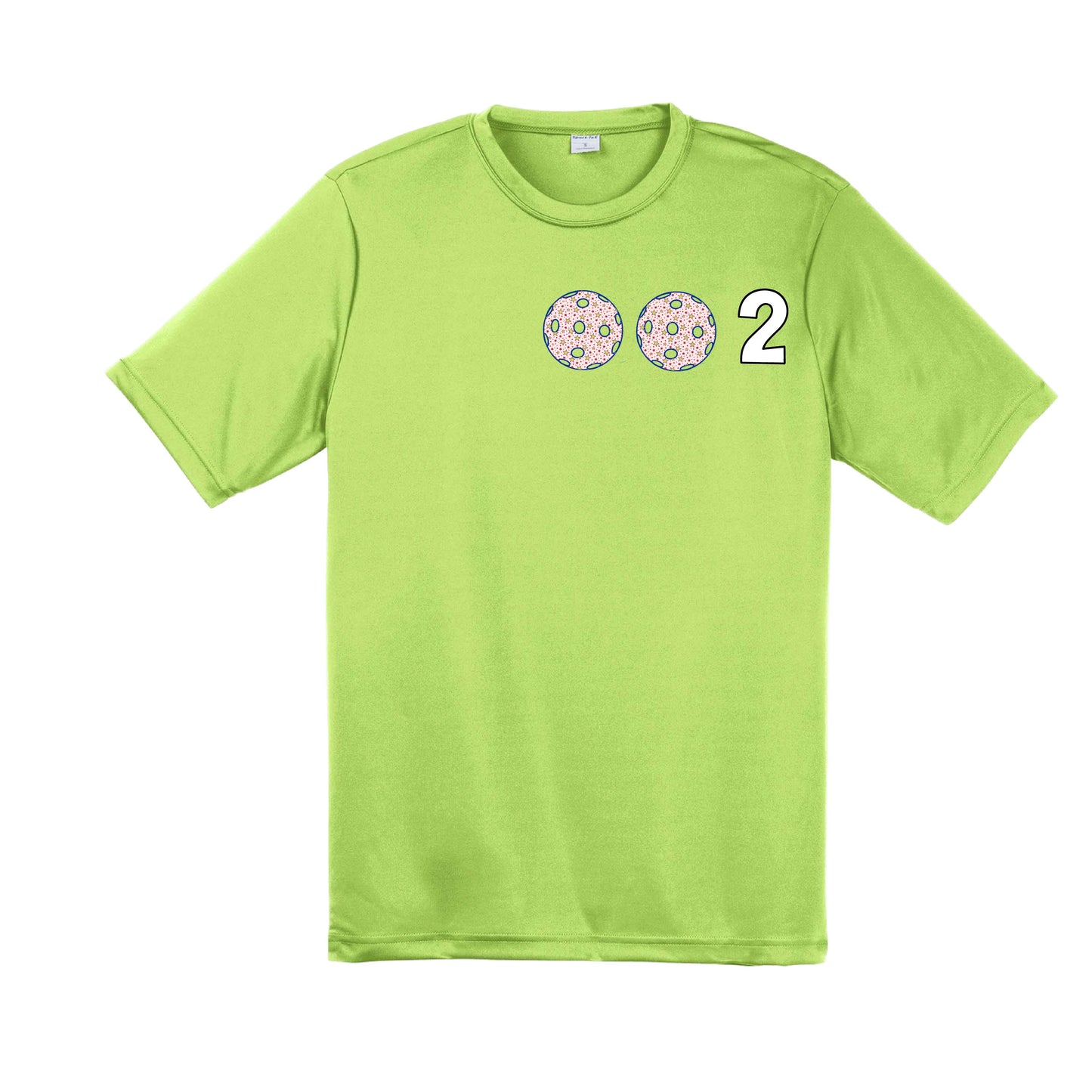 002 (Customizable 10 Pickleball Colors) | Men's Short Sleeve Pickleball Performance T-Shirt | 100% Polyester