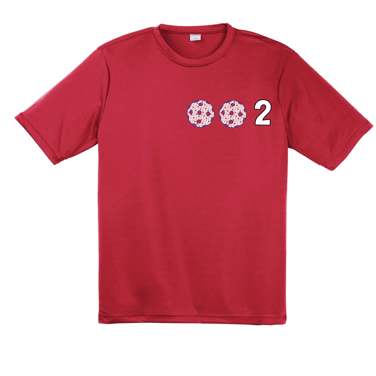 002 (Customizable 10 Pickleball Colors) | Men's Short Sleeve Pickleball Performance T-Shirt | 100% Polyester