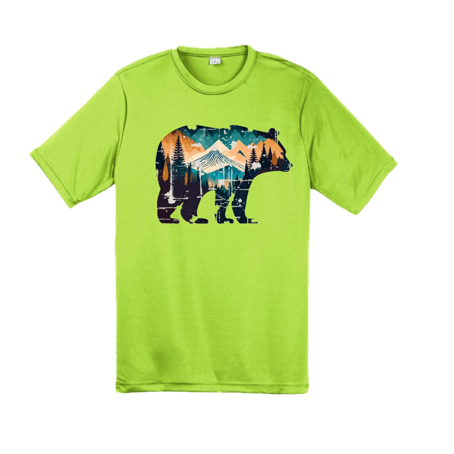 Bear Mountain | Men's Short Sleeve Camping T-Shirt | 100% Polyester