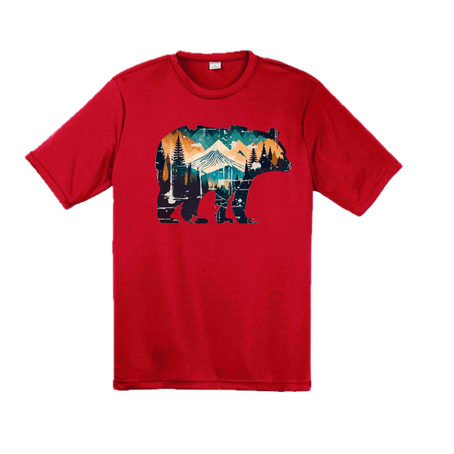Bear Mountain | Men's Short Sleeve Camping T-Shirt | 100% Polyester