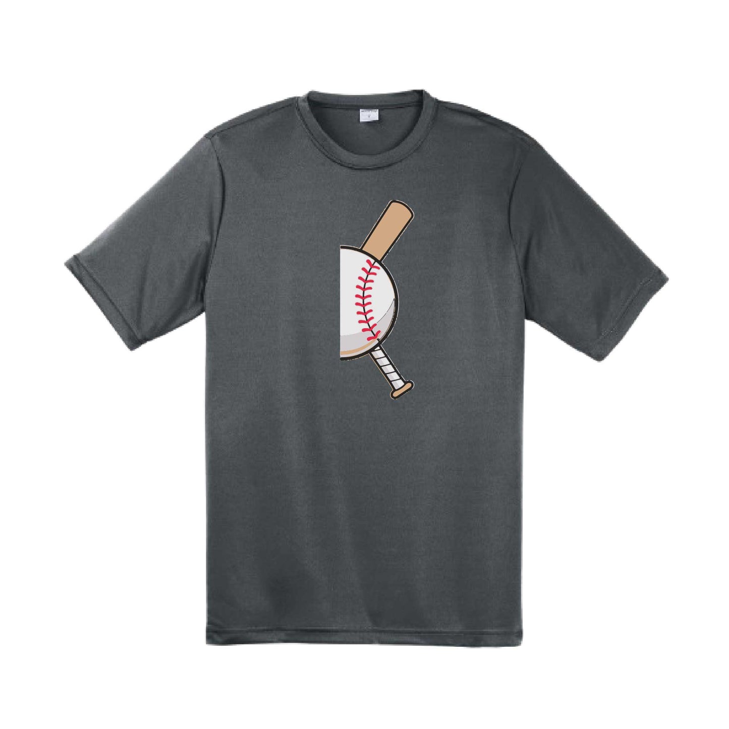Curveball | Men's Short Sleeve Athletic Baseball Performance T-Shirt | 100% Polyester