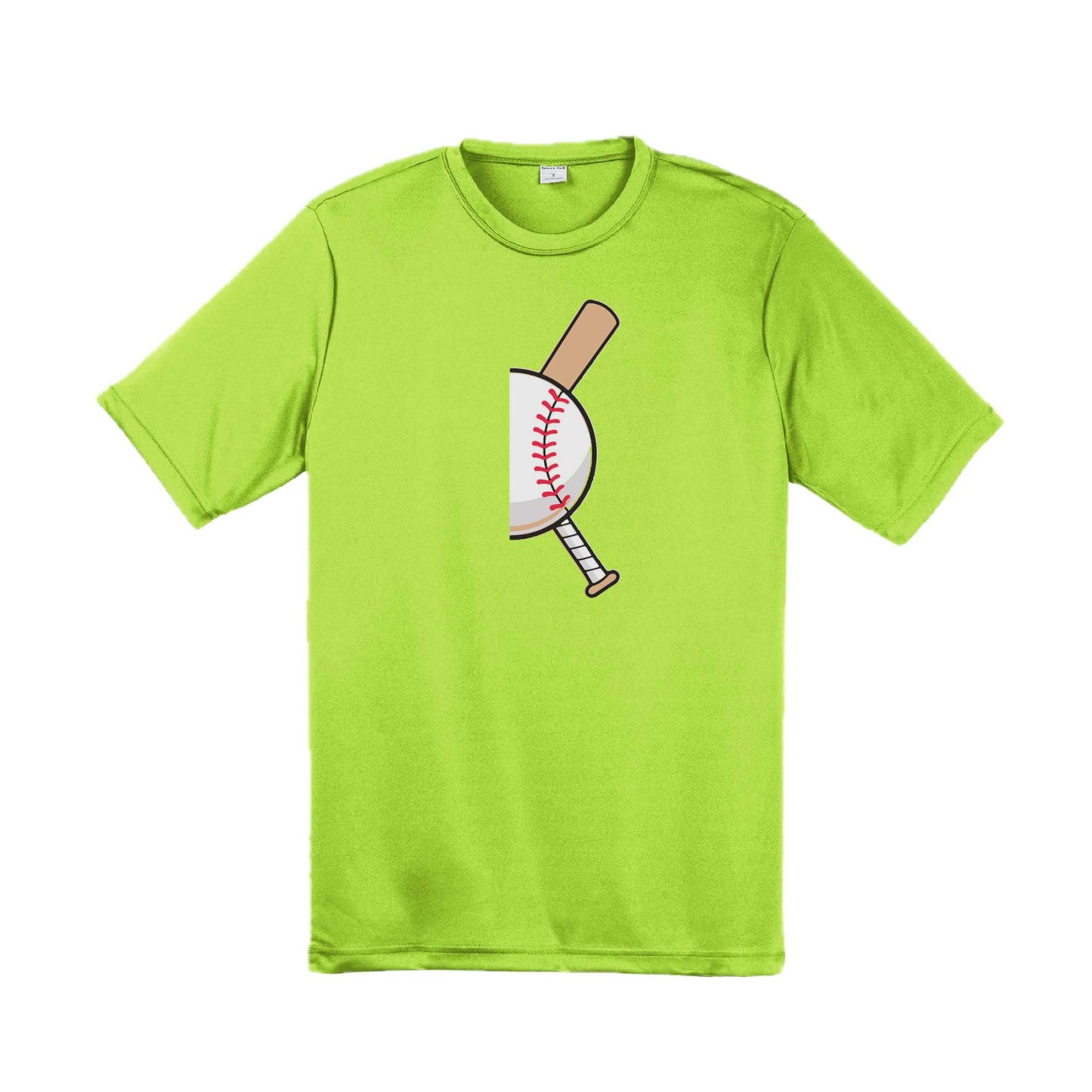 Curveball | Men's Short Sleeve Athletic Baseball Performance T-Shirt | 100% Polyester