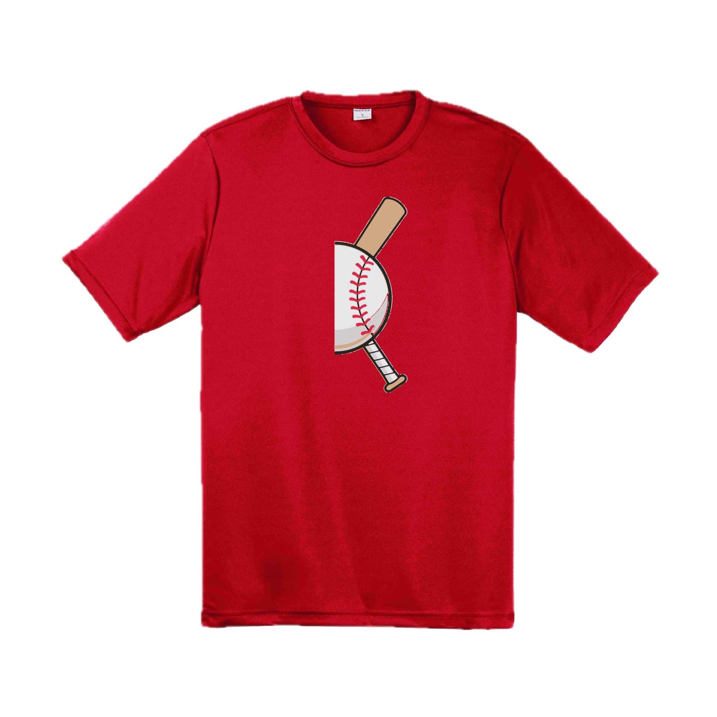 Curveball | Men's Short Sleeve Athletic Baseball Performance T-Shirt | 100% Polyester