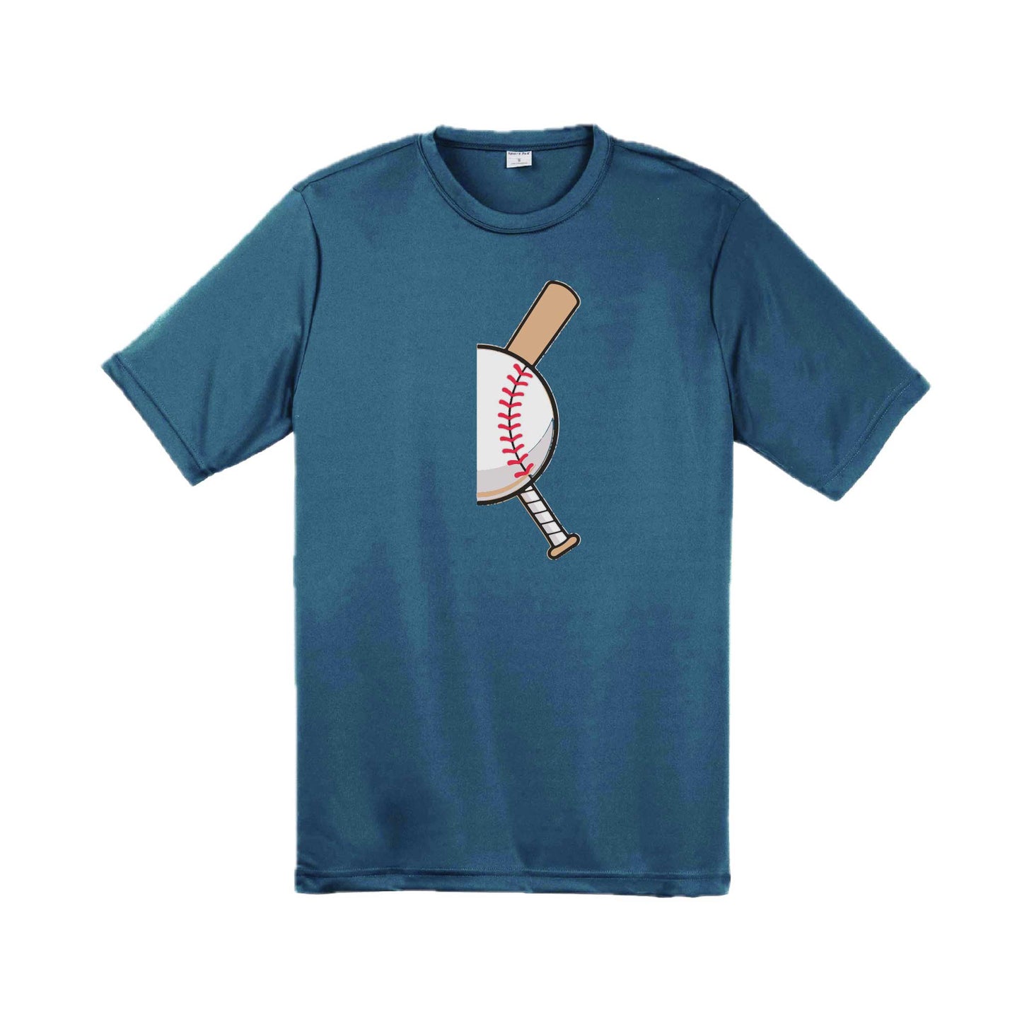 Curveball | Men's Short Sleeve Athletic Baseball Performance T-Shirt | 100% Polyester