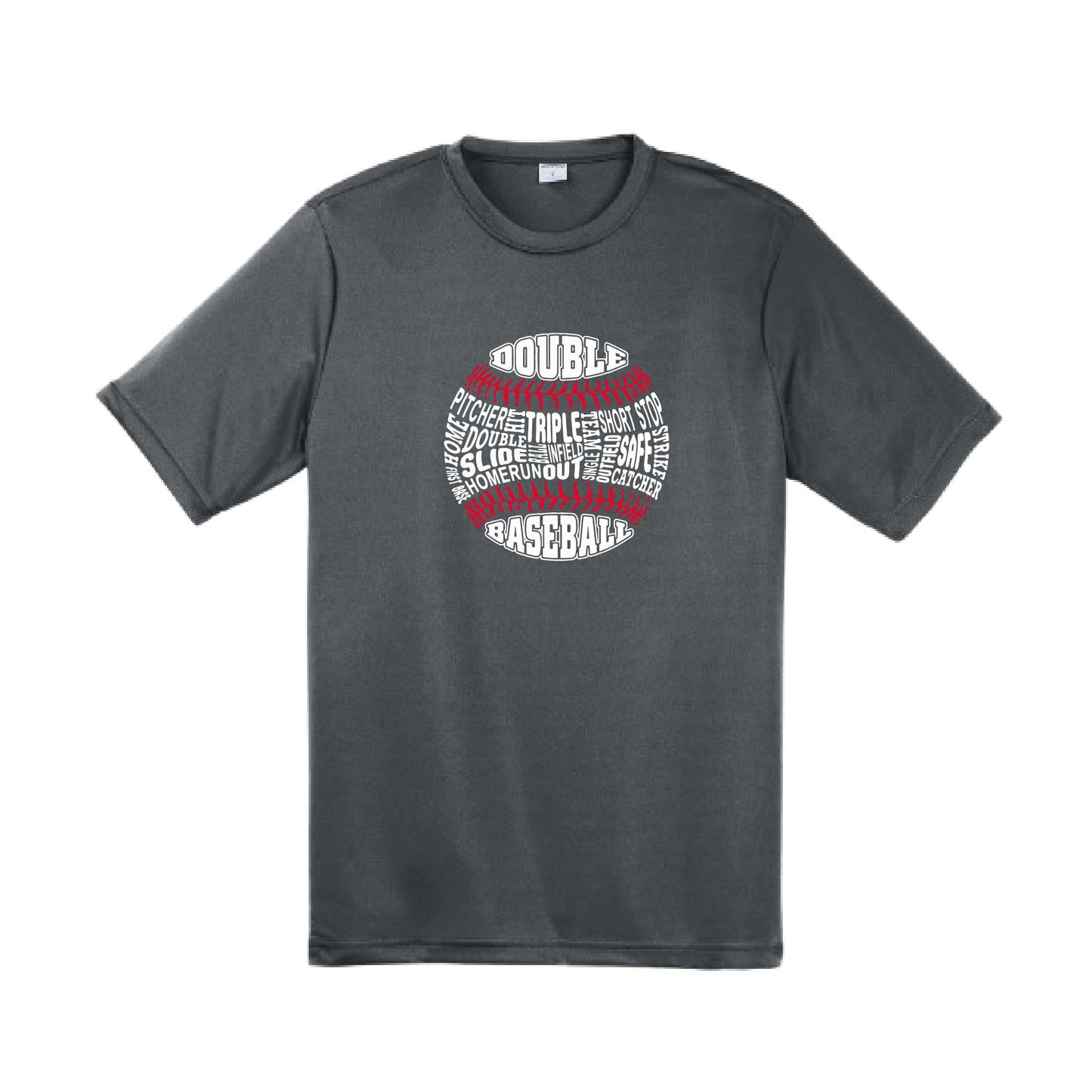 Grand Slam | Men's Short Sleeve Athletic Baseball Performance T-Shirt | 100% Polyester
