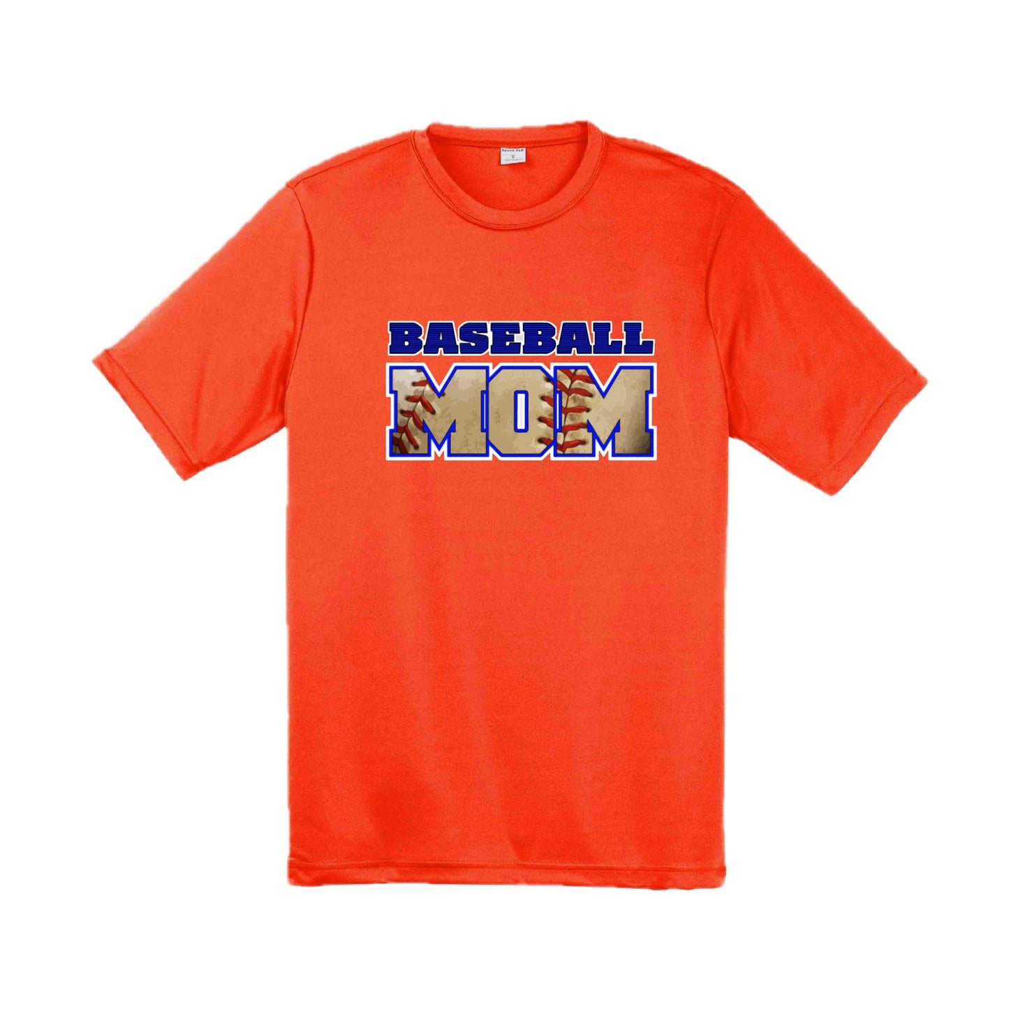 Baseball Mom | Men's Short Sleeve Athletic Baseball Performance T-Shirt | 100% Polyester