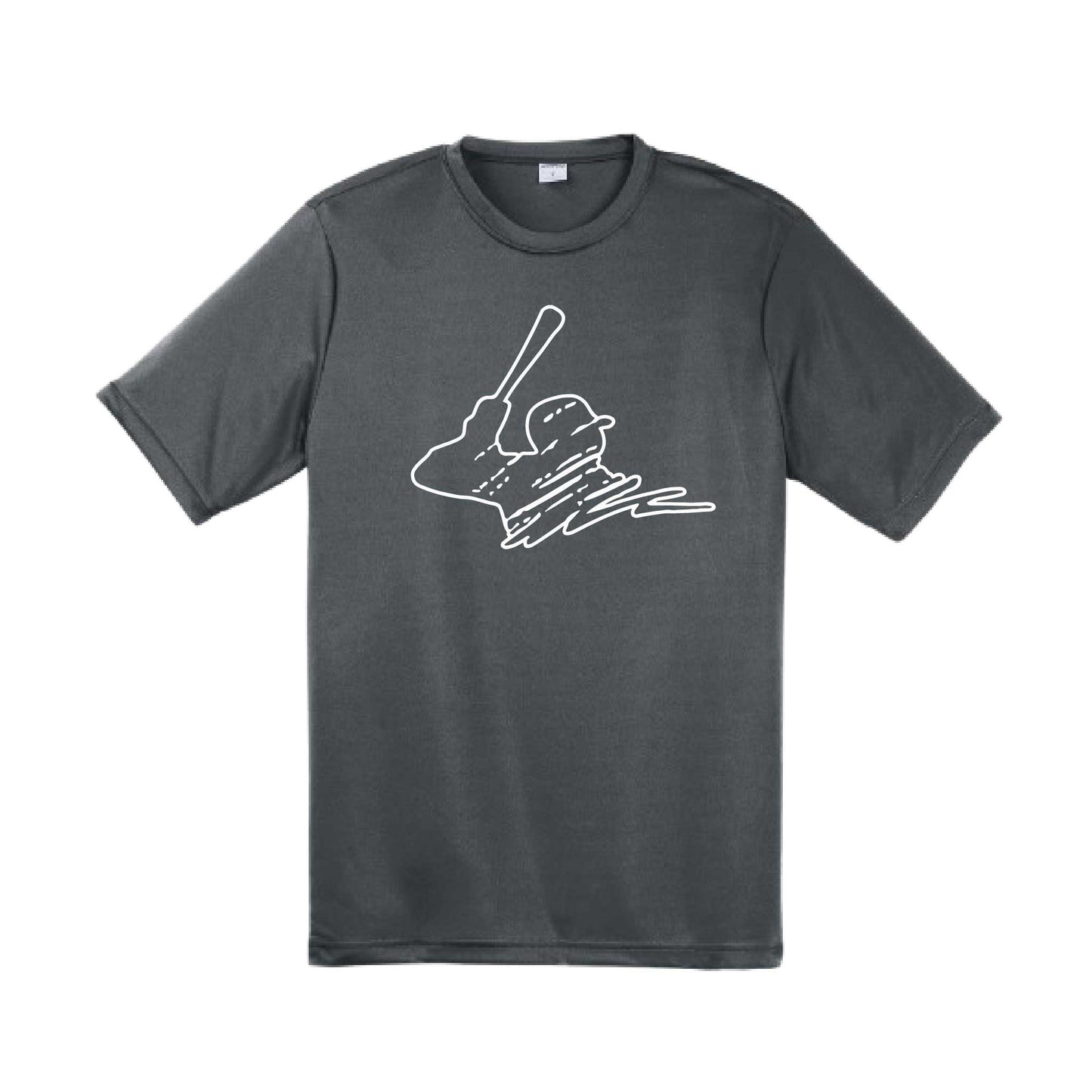 Baseball Player | Men's Short Sleeve Athletic Baseball Performance T-Shirt | 100% Polyester