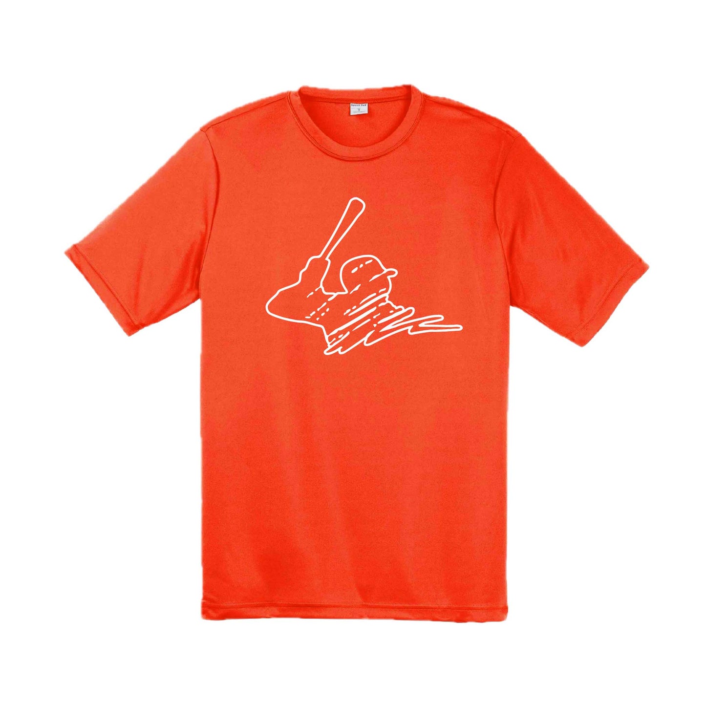 Baseball Player | Men's Short Sleeve Athletic Baseball Performance T-Shirt | 100% Polyester
