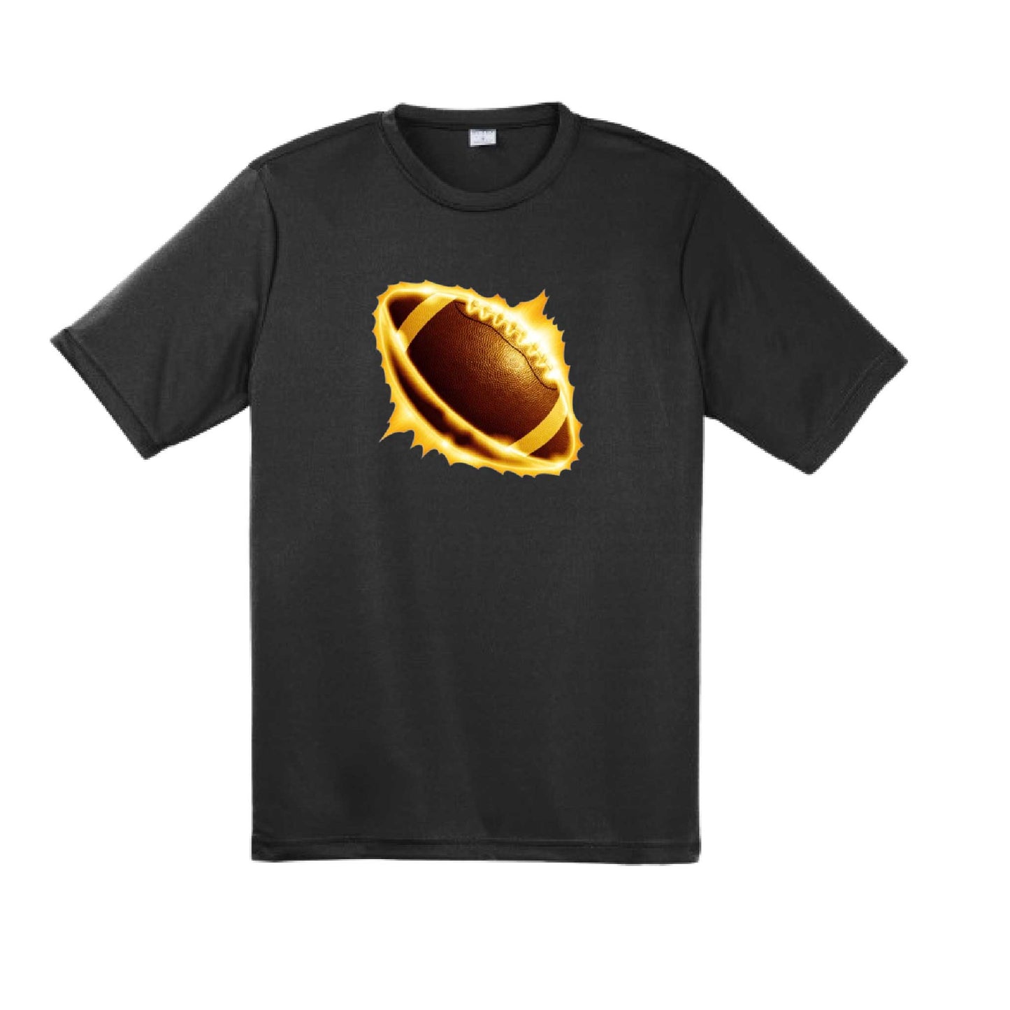 Radioactive Football | Men's Short Sleeve Football T-Shirt | 100% Polyester