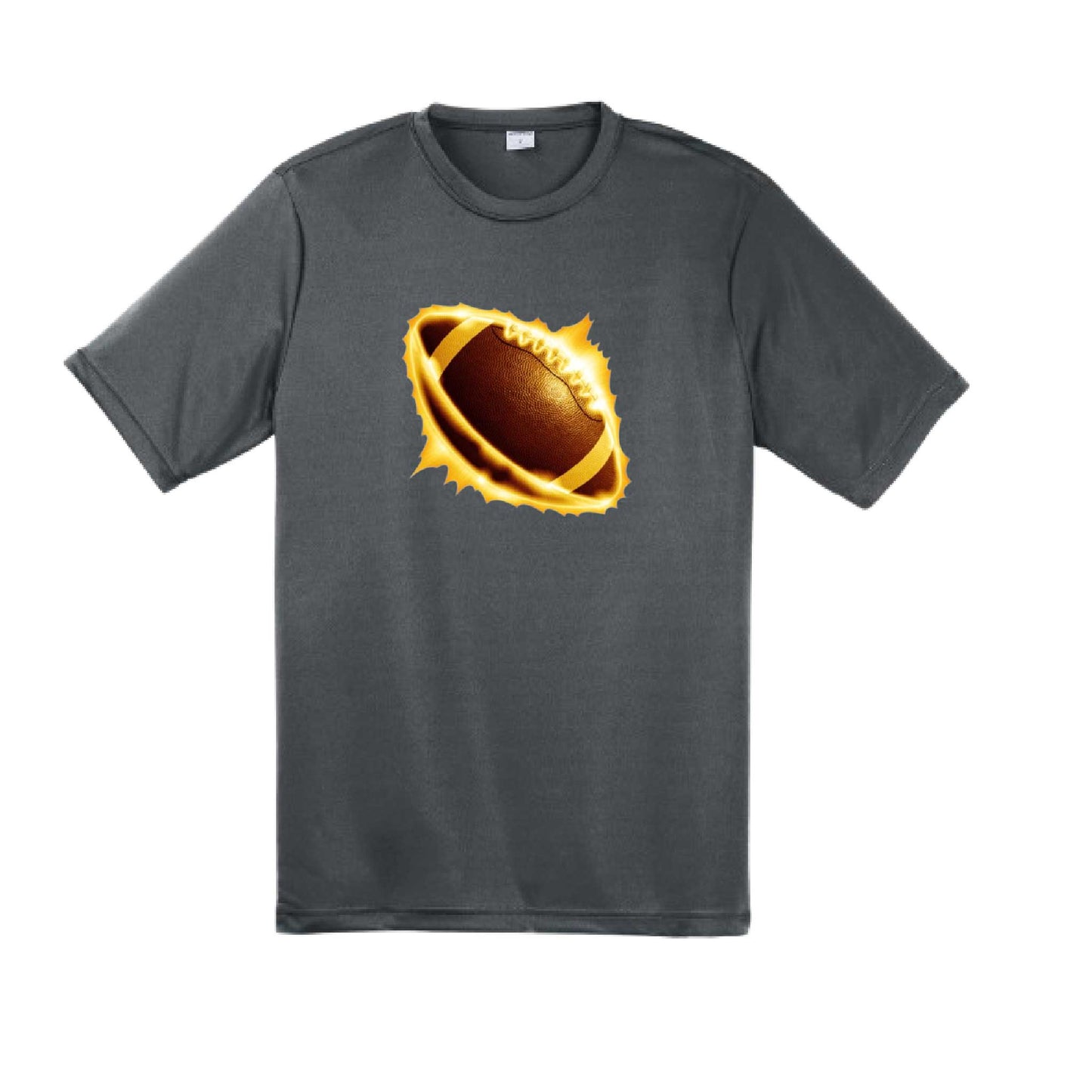 Radioactive Football | Men's Short Sleeve Football T-Shirt | 100% Polyester