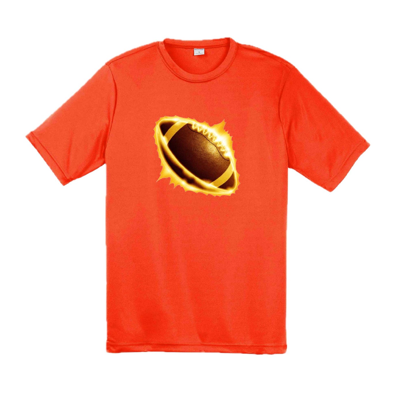 Radioactive Football | Men's Short Sleeve Football T-Shirt | 100% Polyester