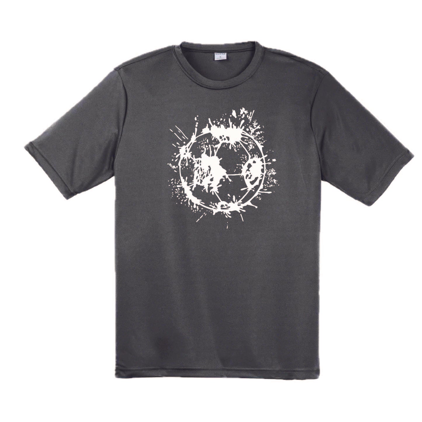Soccer Splatter | Men's Short Sleeve Soccer T-Shirt | 100% Polyester
