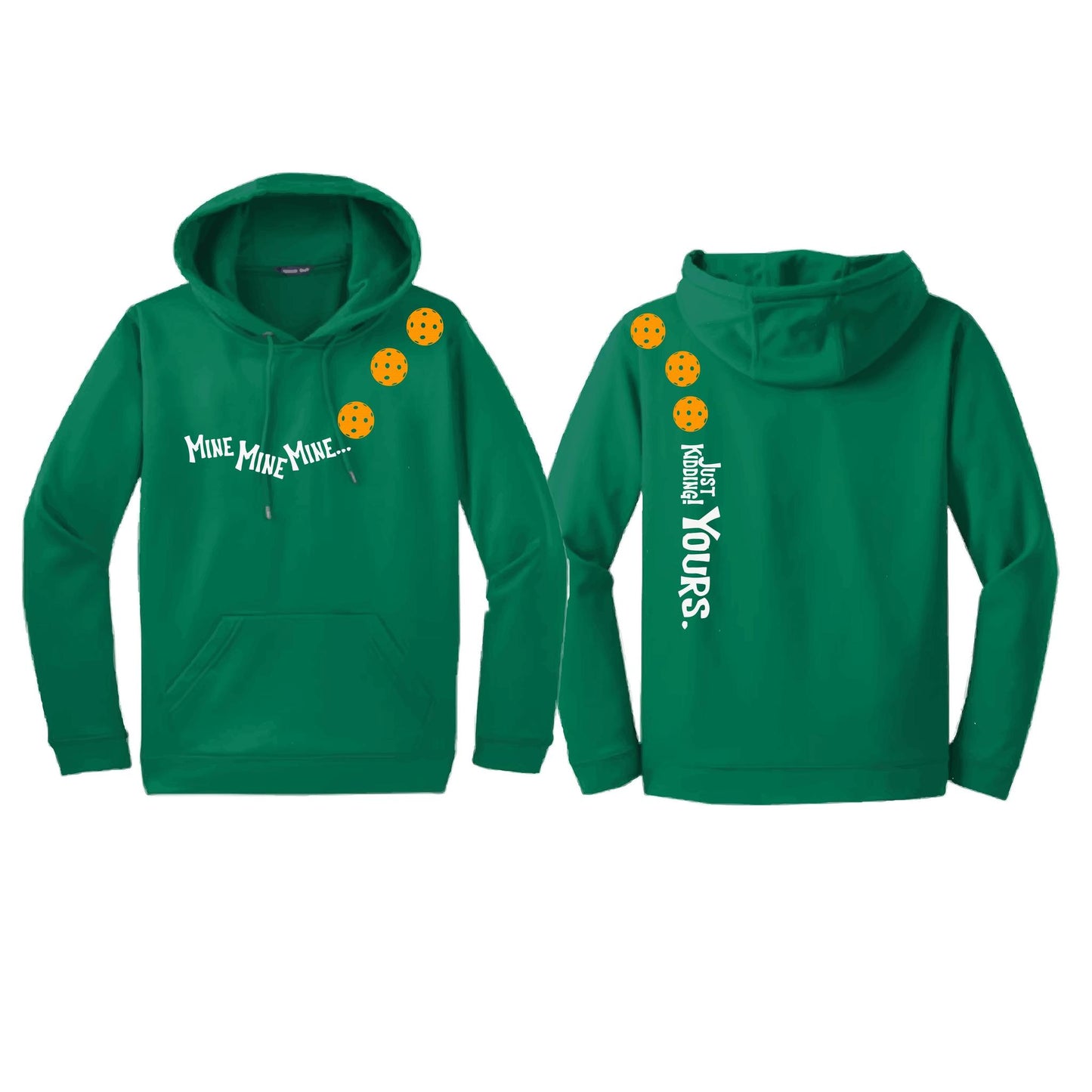 Mine JK Yours (10 Custom Pickleball Colors) | Unisex Hoodie Athletic Sweatshirt | 50% Cotton/50% Polyester