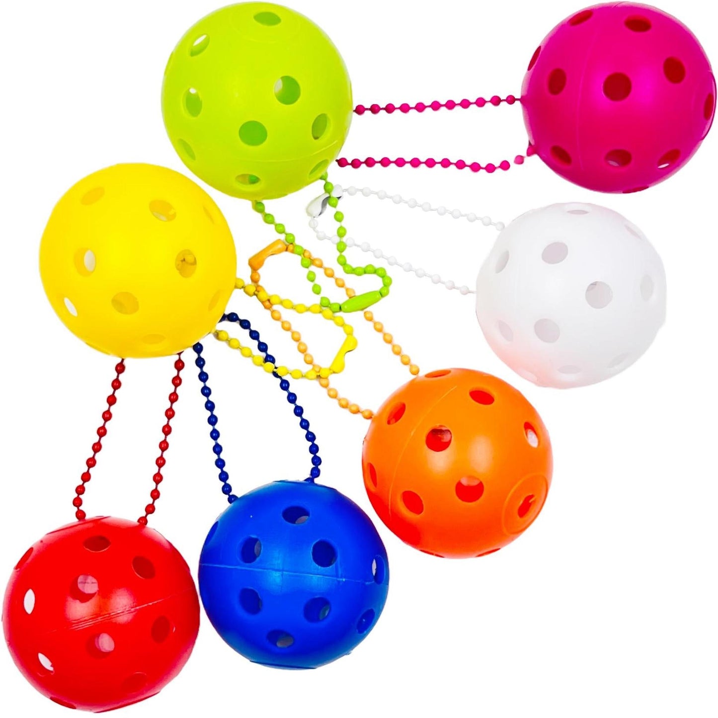 Mini Pickleball Bag Tags (Matching Chains) | Fun Pickleball Gifts