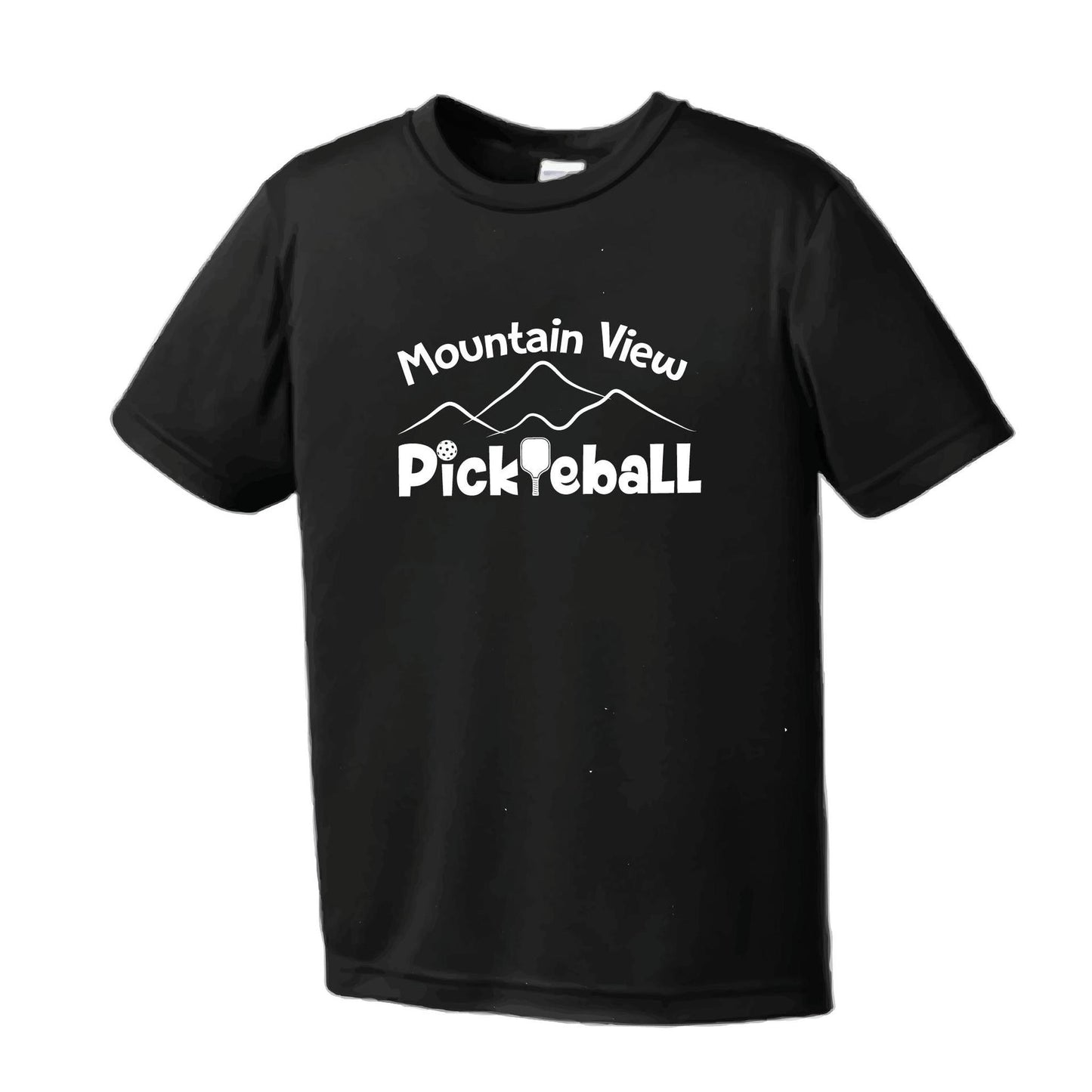 Mountain View Pickleball Club | Men's Short Sleeve Pickleball Performance T-Shirt | 100% Polyester