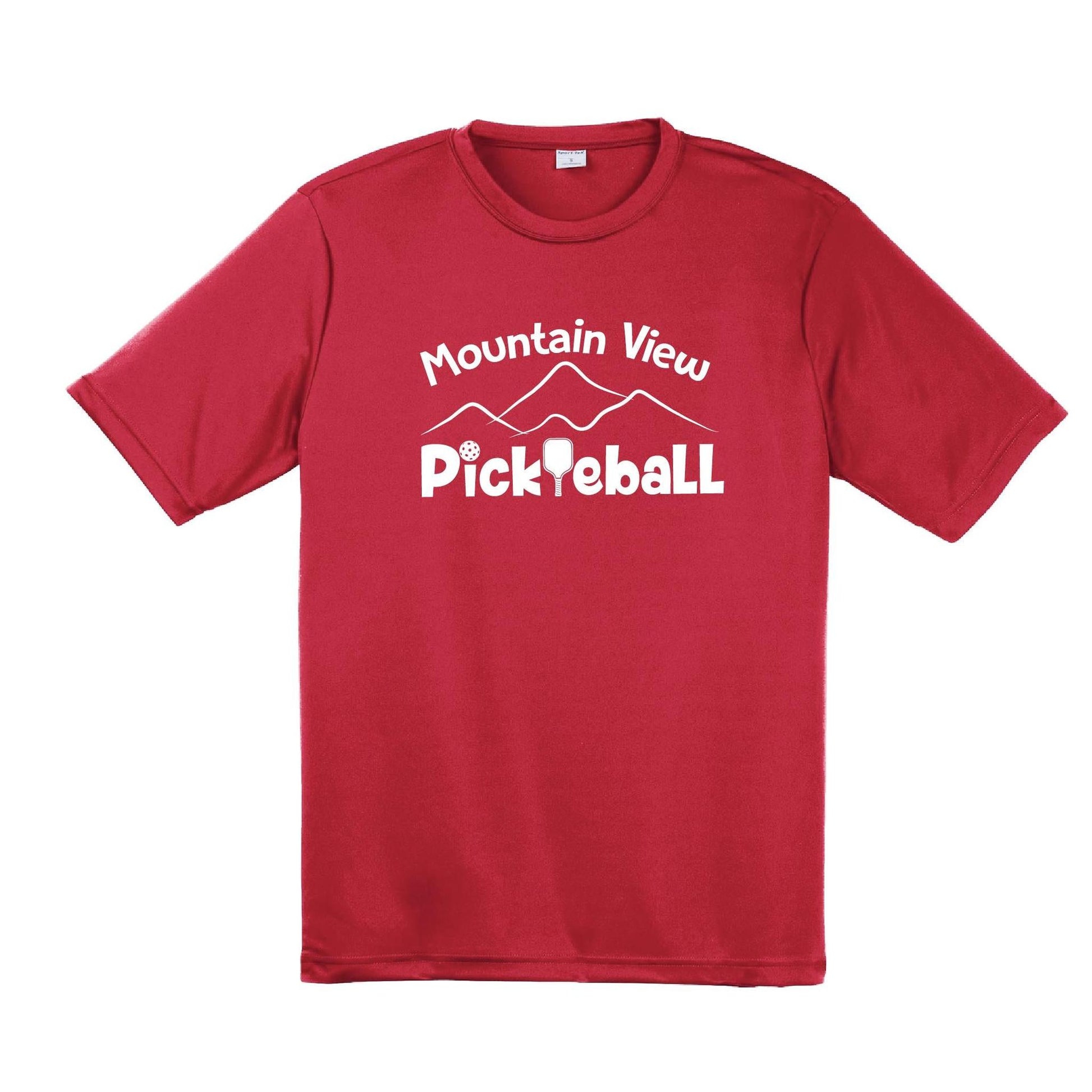 Mountain View Pickleball Club | Men's Short Sleeve Pickleball Performance T-Shirt | 100% Polyester